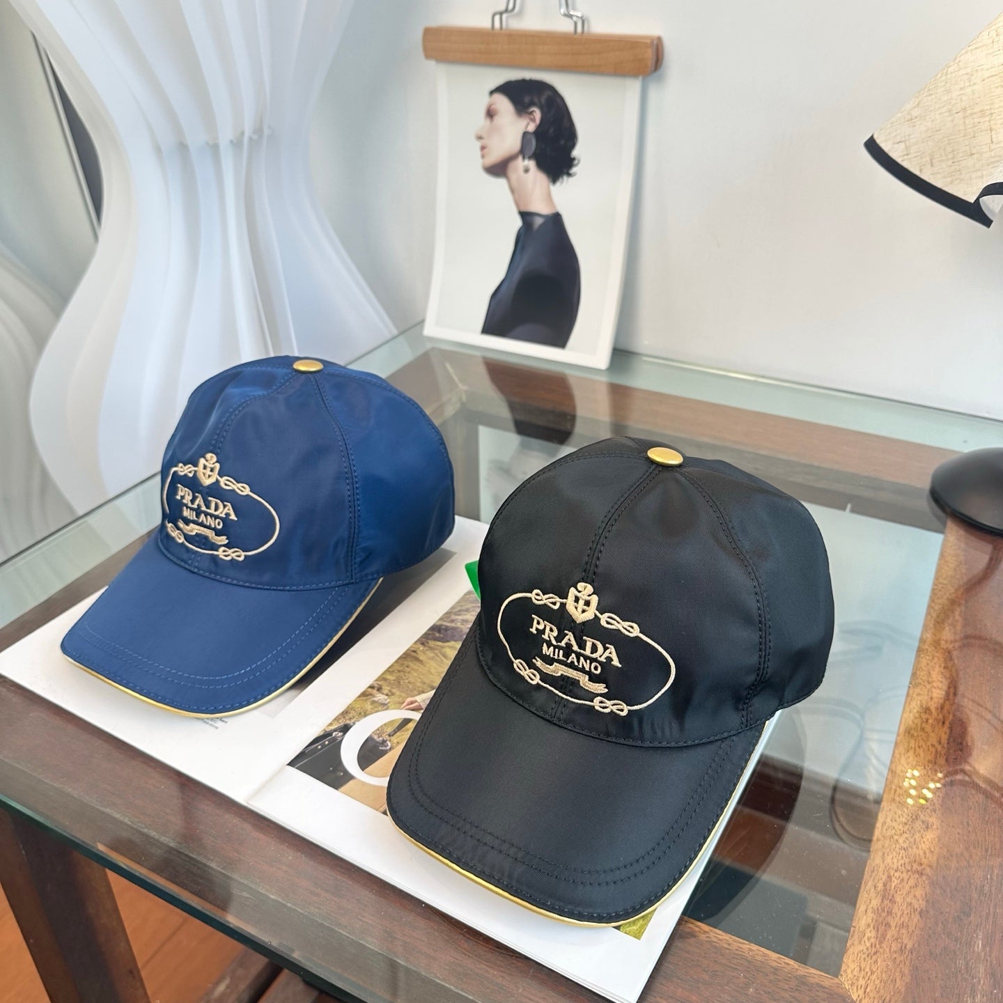 Prada Classic Logo Baseball Cap Cotton 262251