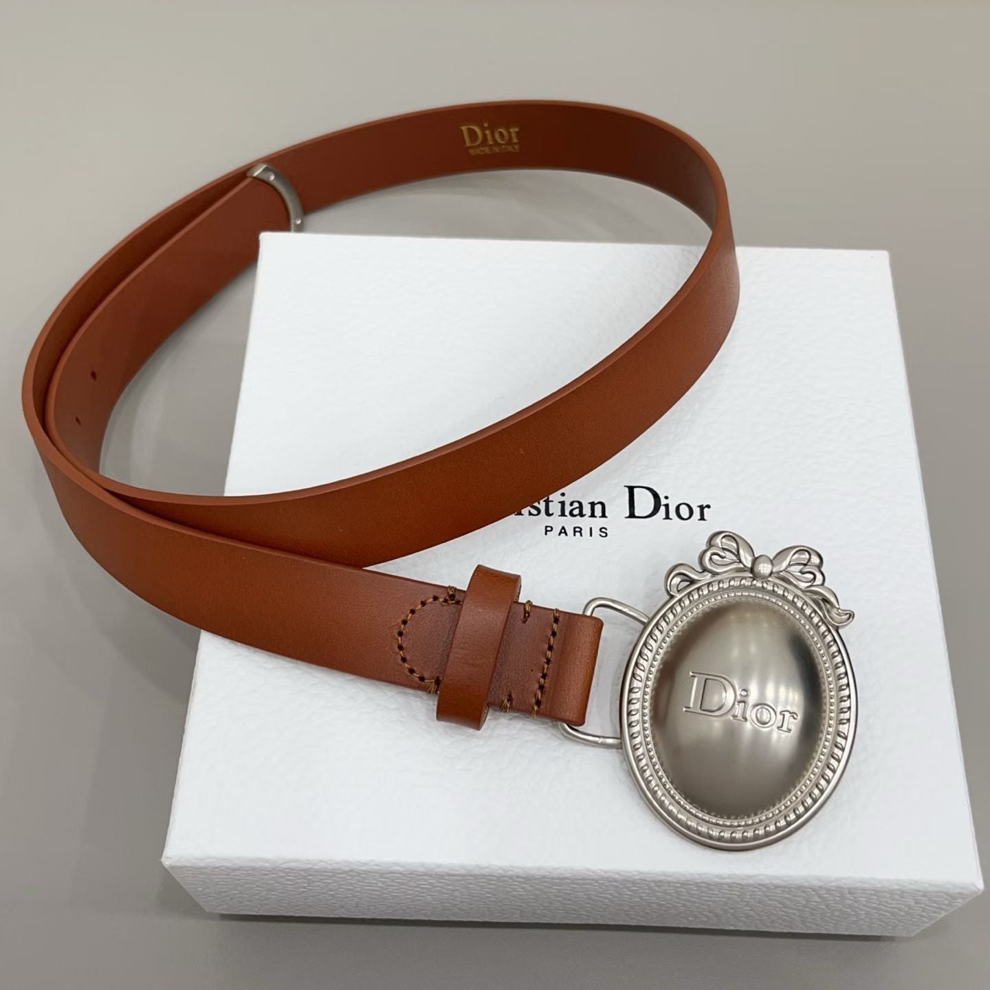 Dior Médaillon Belt 25mm Smooth Calfskin
