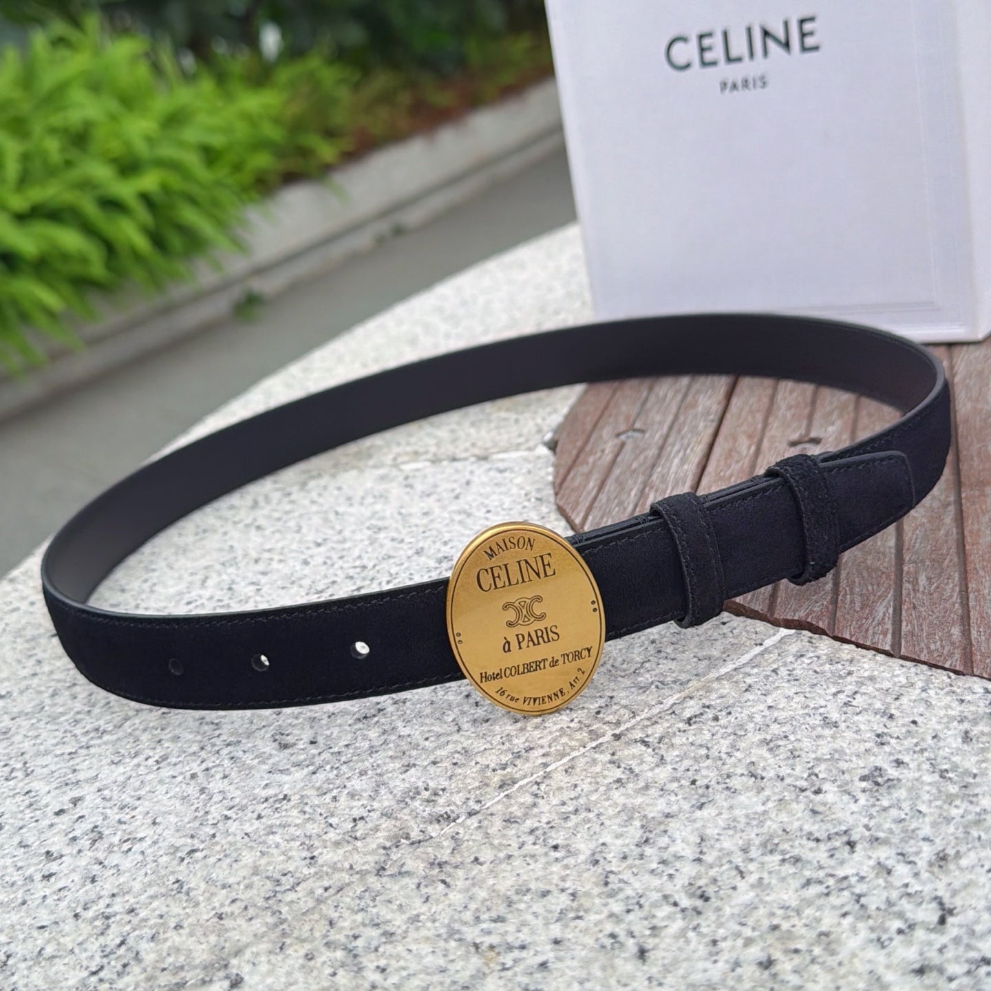 Celine 2026 Belt 2.5cm Suede
