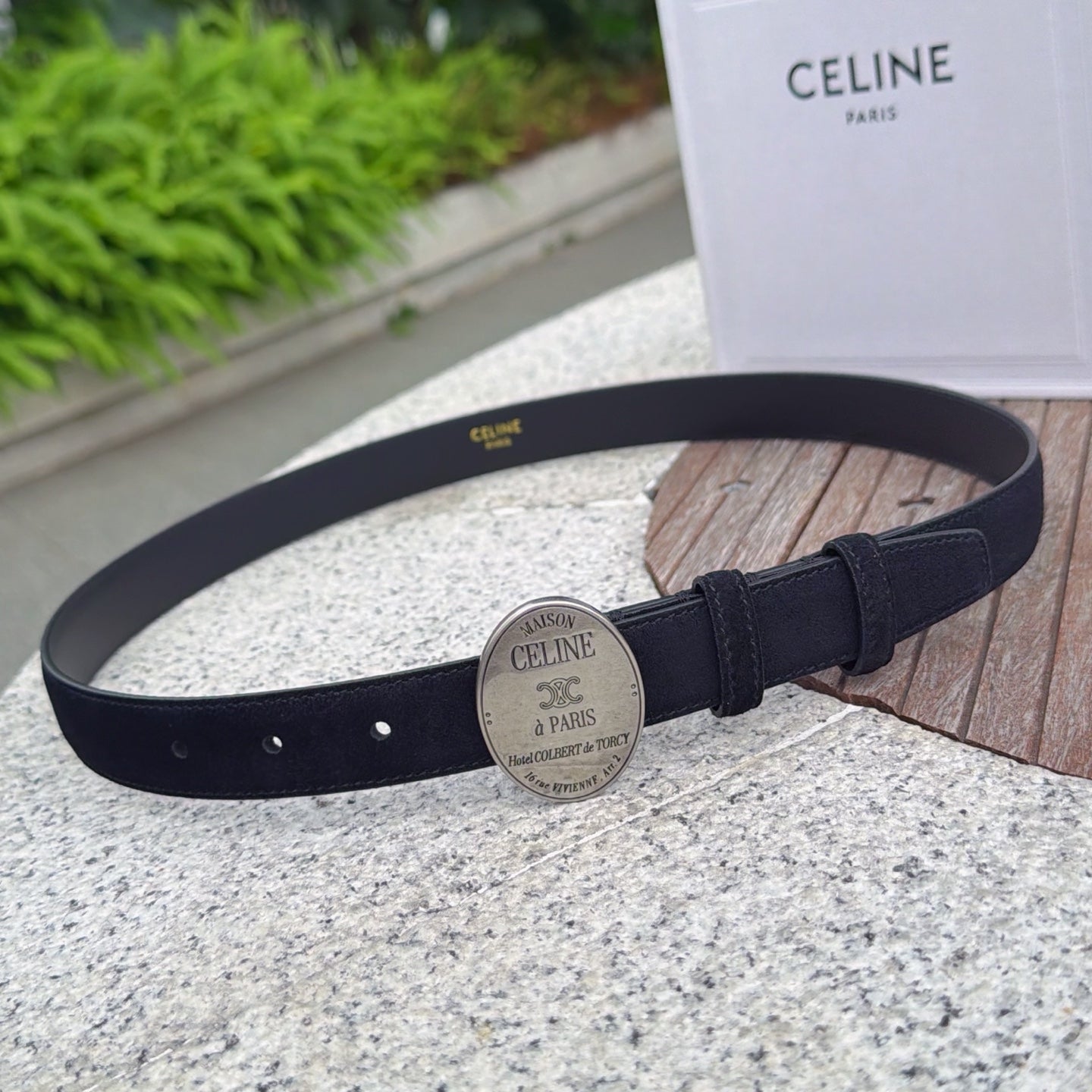 Celine 2026 Belt 2.5cm Suede