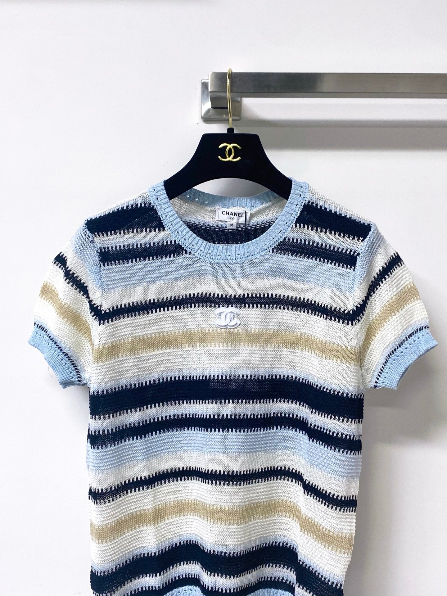 Chanel 2026 Short-sleeved Shirt Acrylic 295266