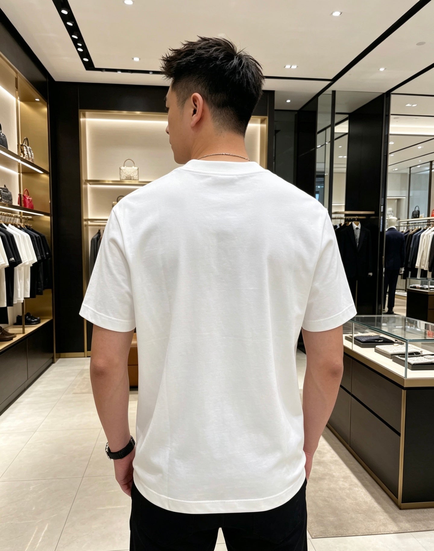 Fendi 2026 Men's Short-Sleeve T-Shirt Cotton 830791