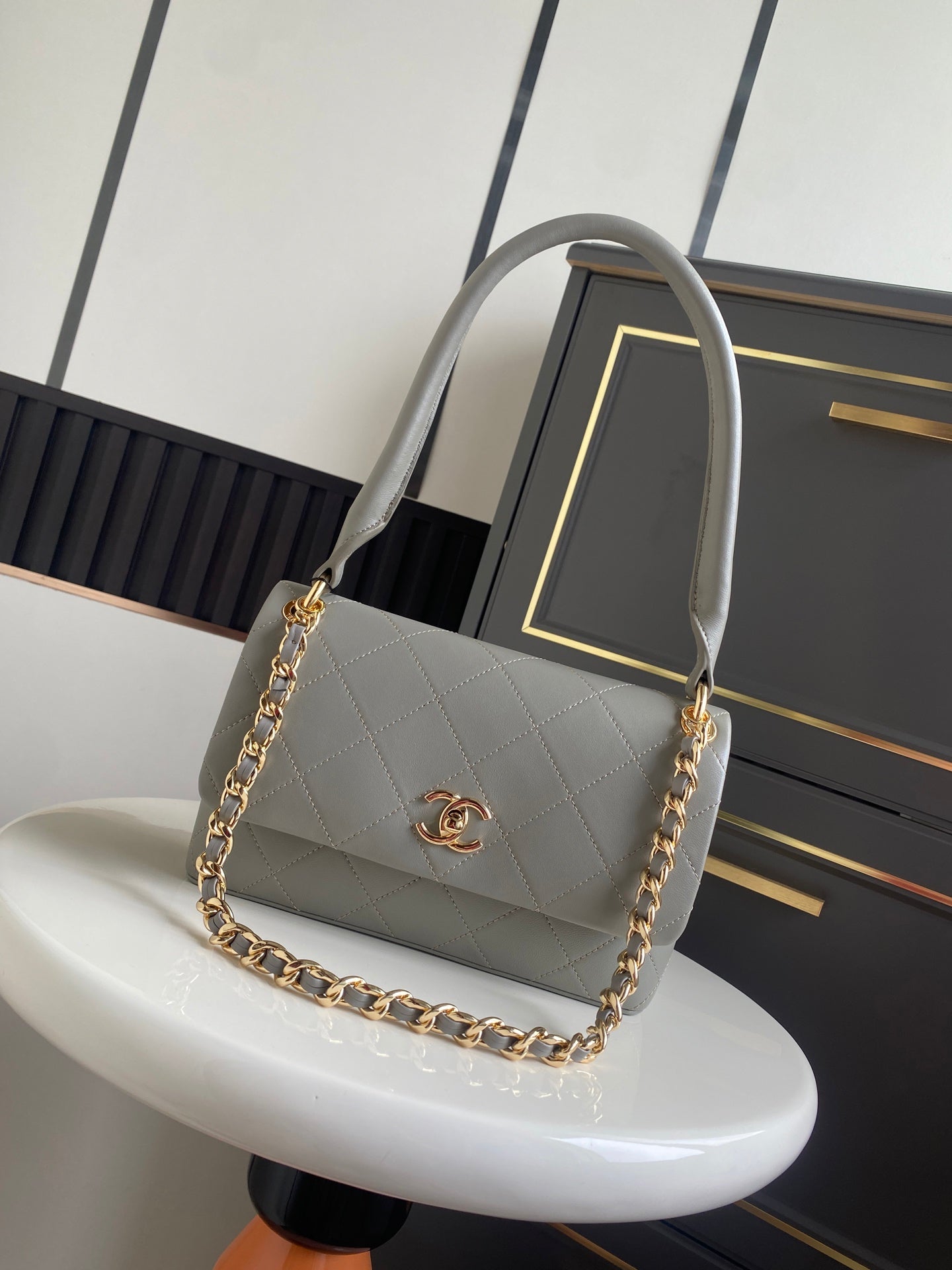 Chanel 2026 Flap Bag With Handle Bag 25cm Lambskin