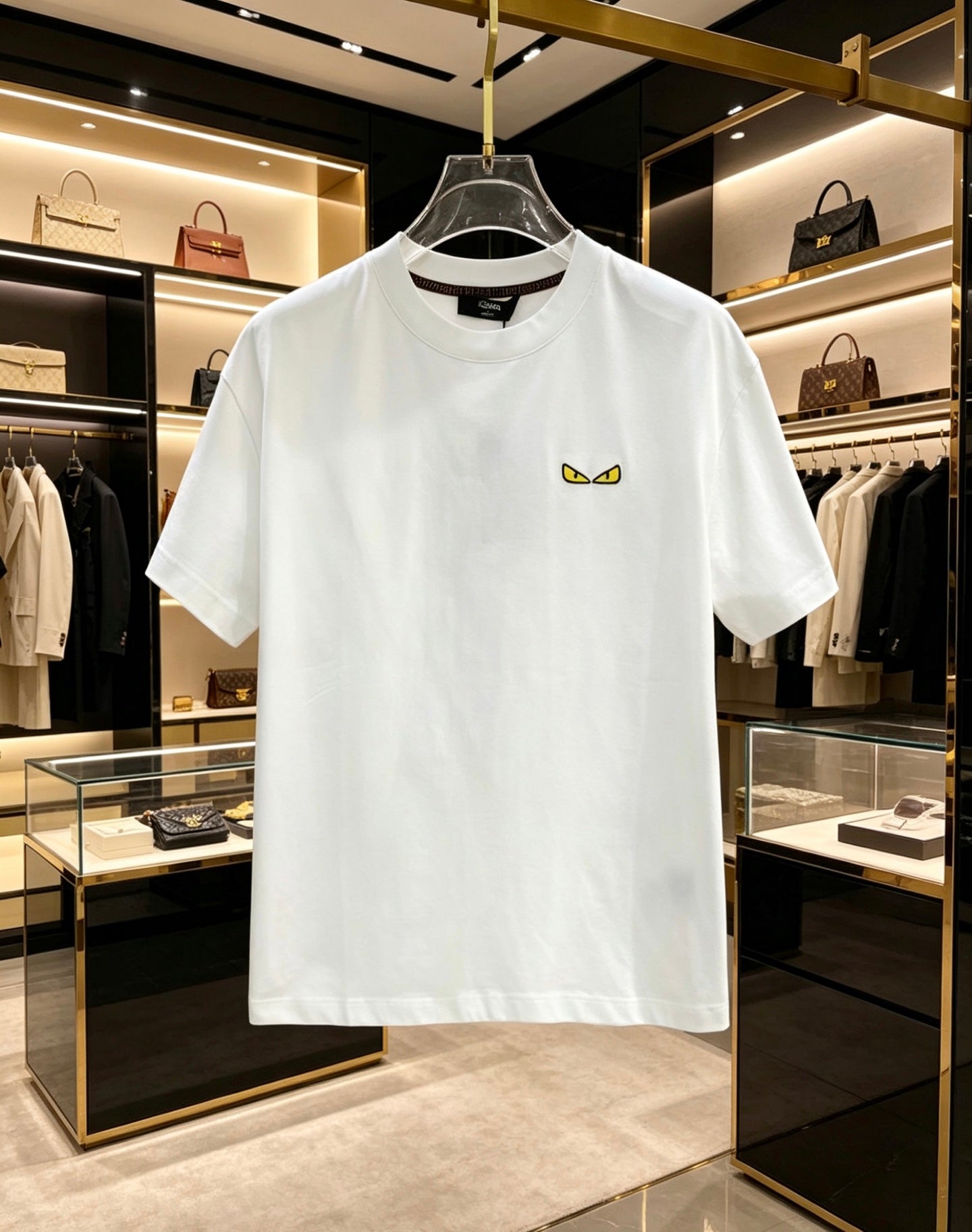 Fendi 2026 Men's Short-Sleeve T-Shirt Cotton 736611