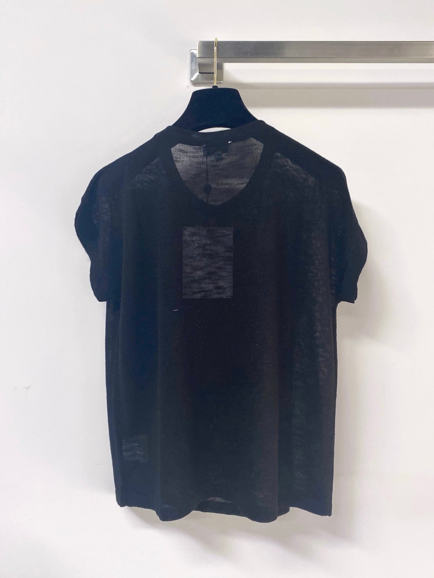 Chanel 2026 Short-Sleeve Shirt Bow Graphic Acrylic 375054