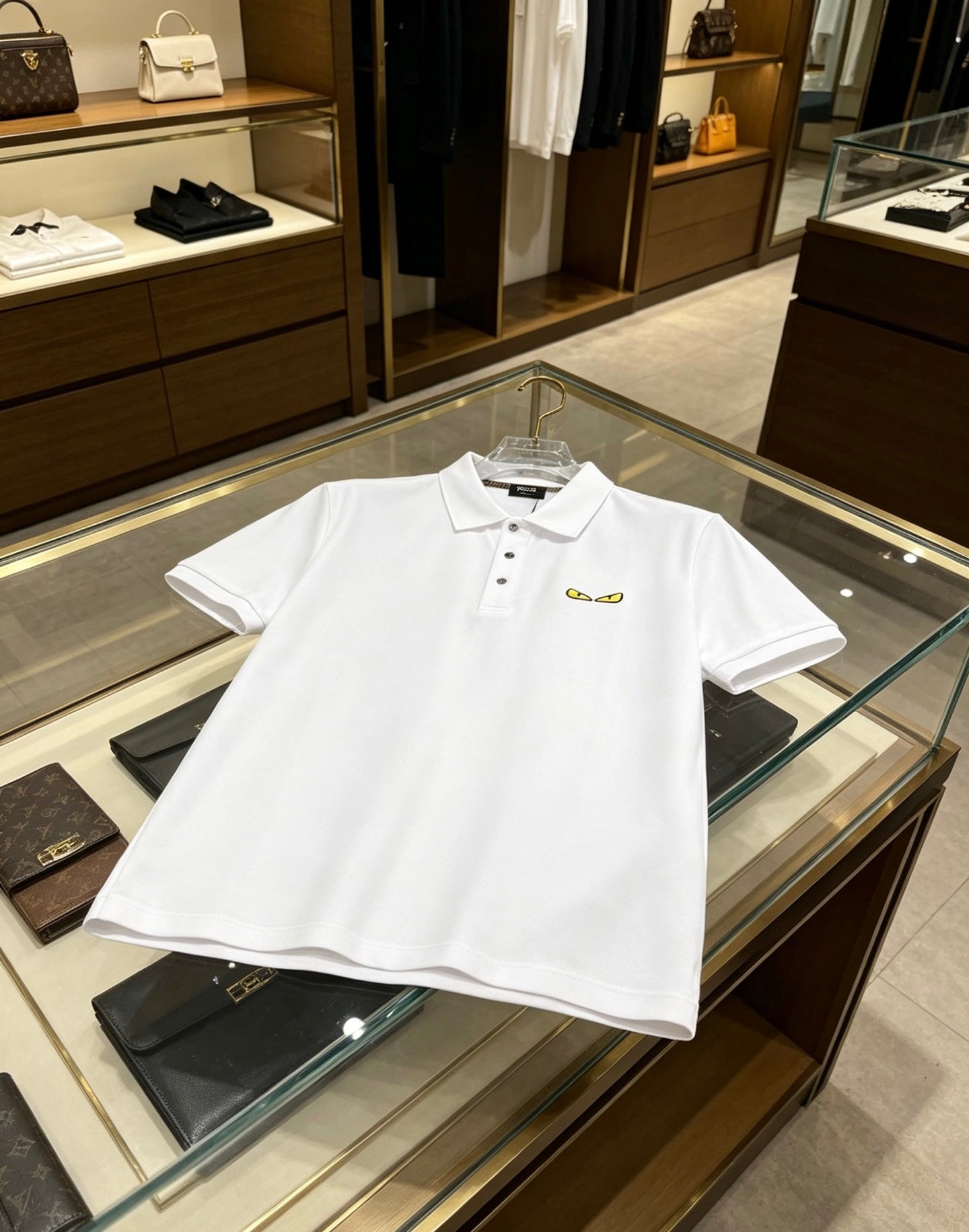Fendi 2026 Men's Latest Polo Shirt Fabric 736647