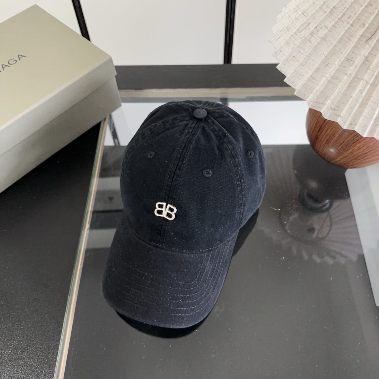 Balenciaga Logo Baseball Cap Cotton 322115
