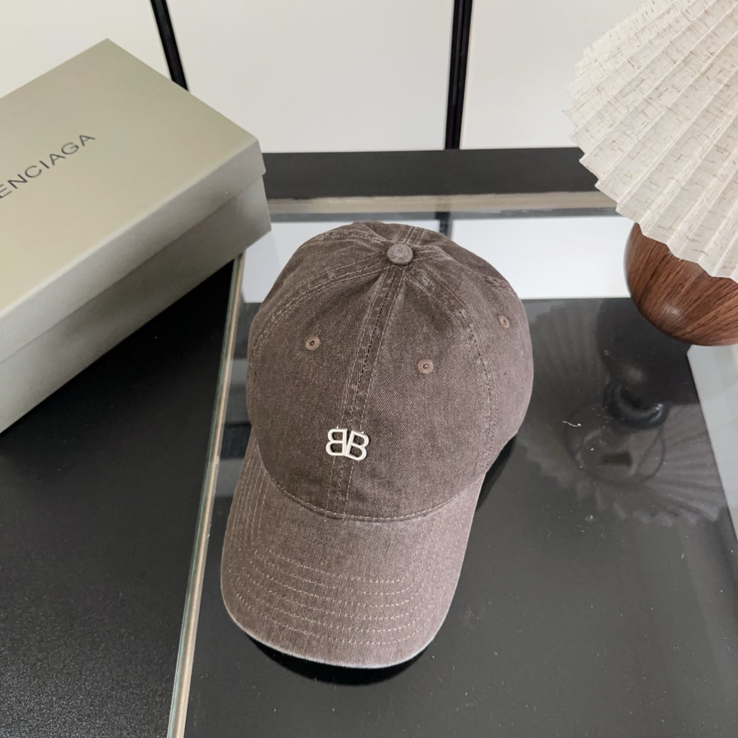 Balenciaga Logo Baseball Cap Cotton 322115