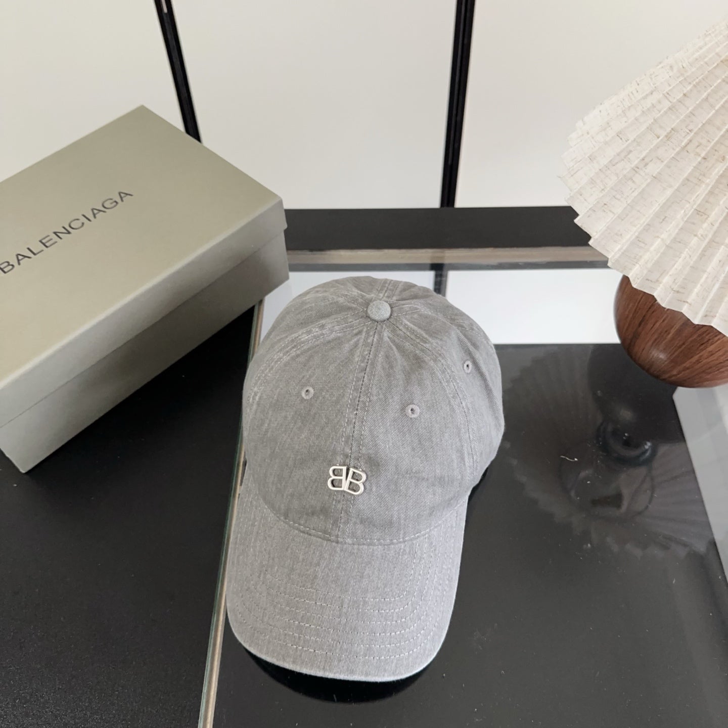 Balenciaga Logo Baseball Cap Cotton 322115