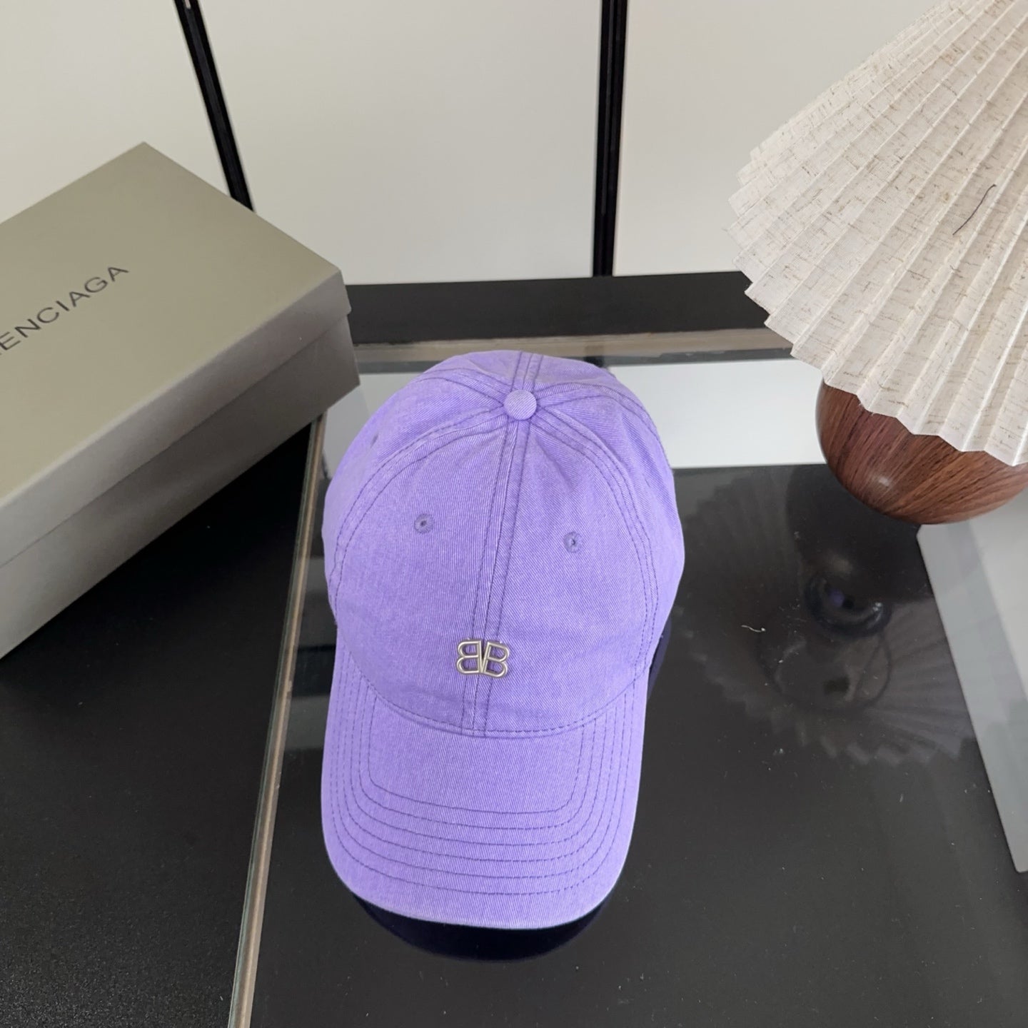 Balenciaga Logo Baseball Cap Cotton 322115