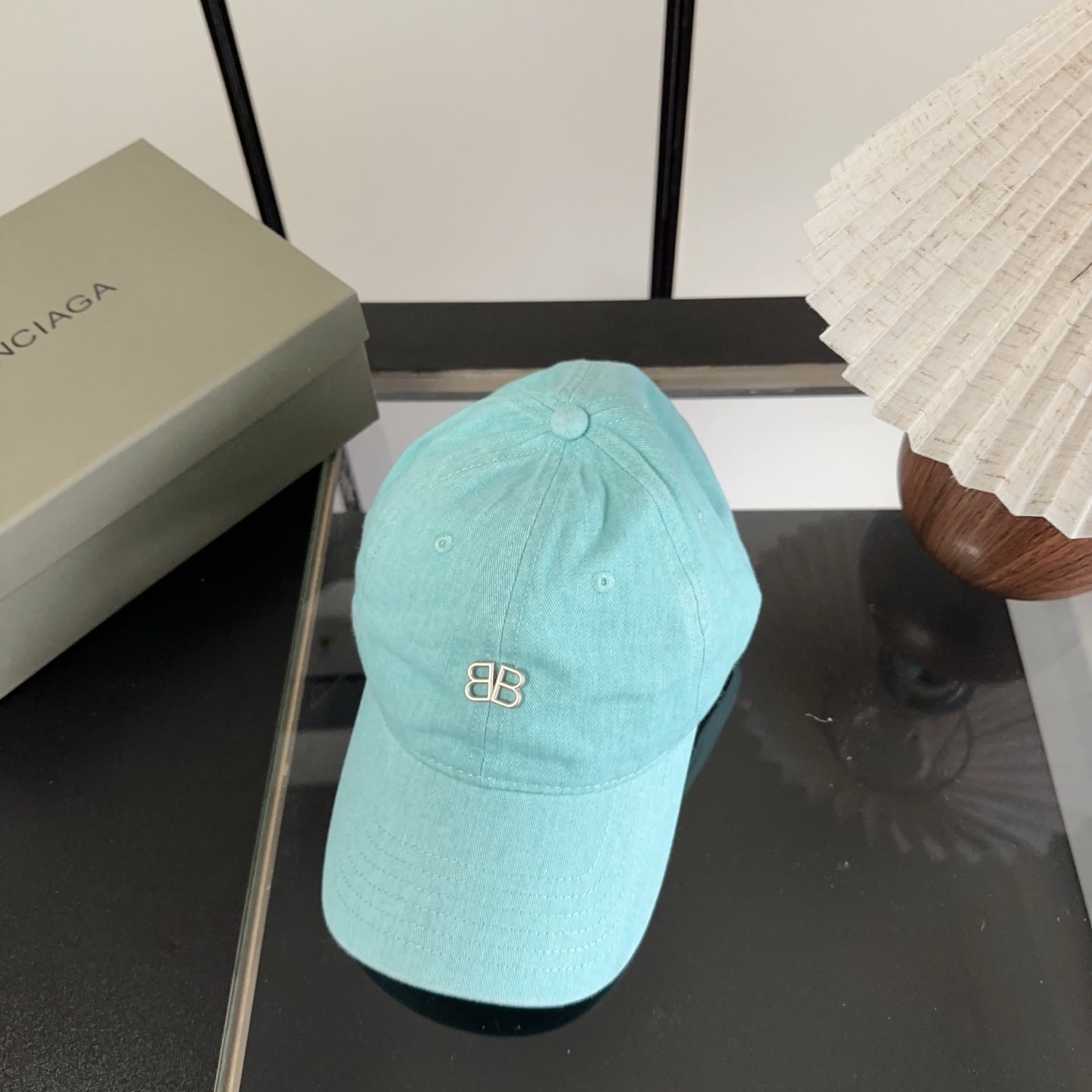 Balenciaga Logo Baseball Cap Cotton 322115