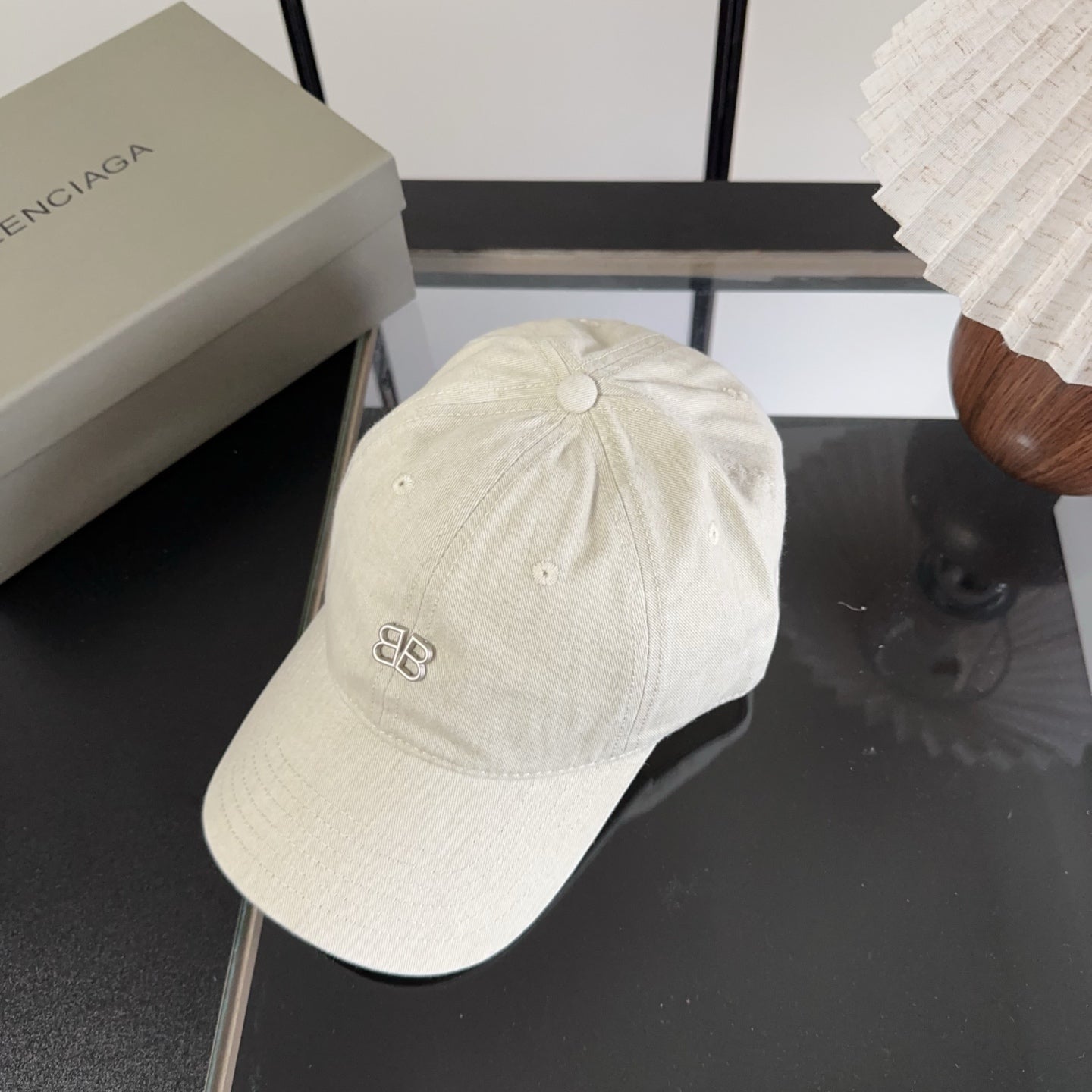 Balenciaga Logo Baseball Cap Cotton 322115