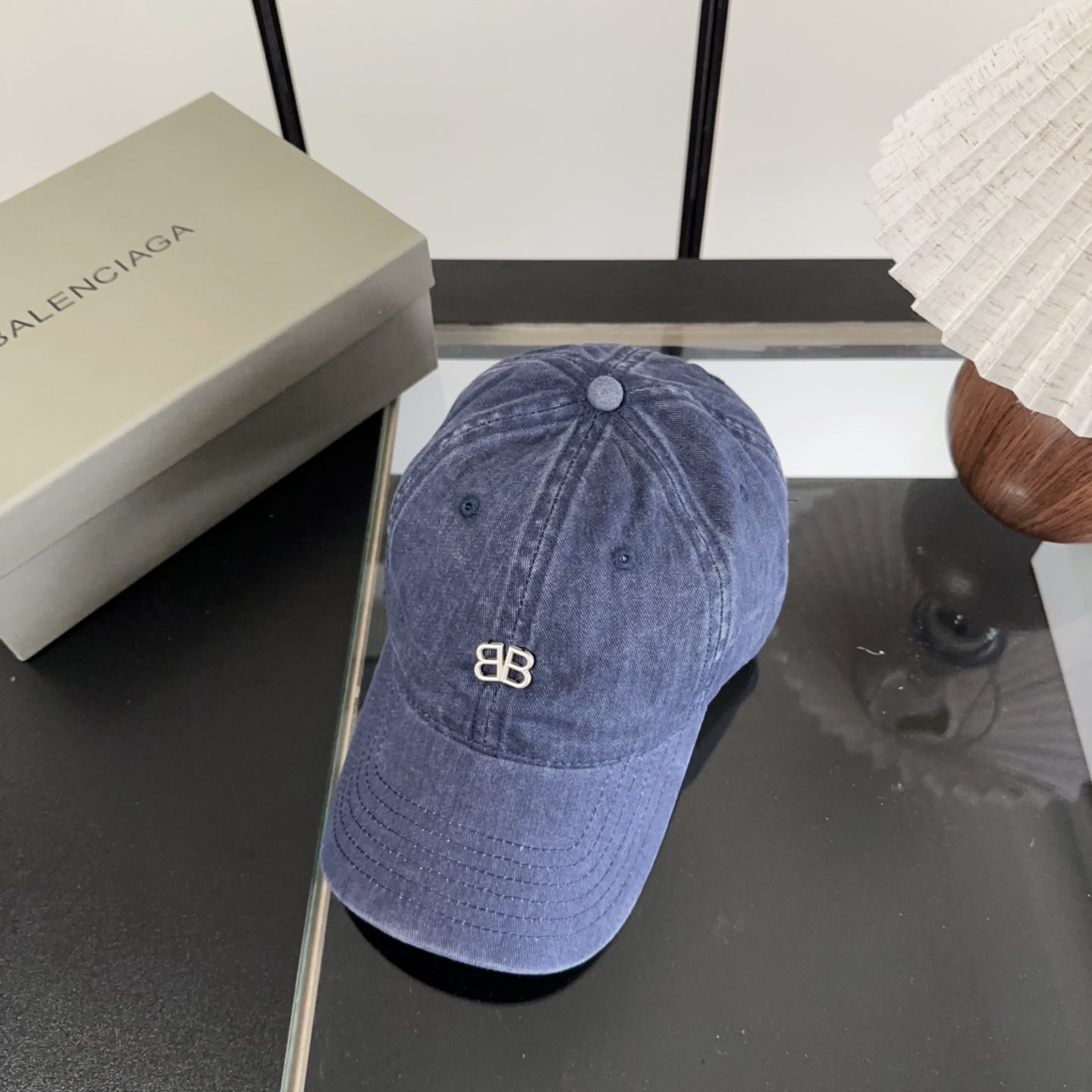 Balenciaga Logo Baseball Cap Cotton 322115
