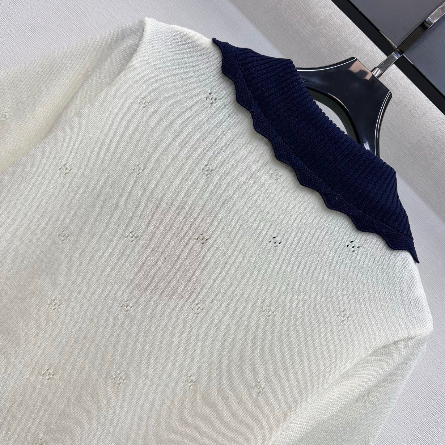 Miumiu 2026 Collared Short-Sleeve Knit Cardigan Wool 431998