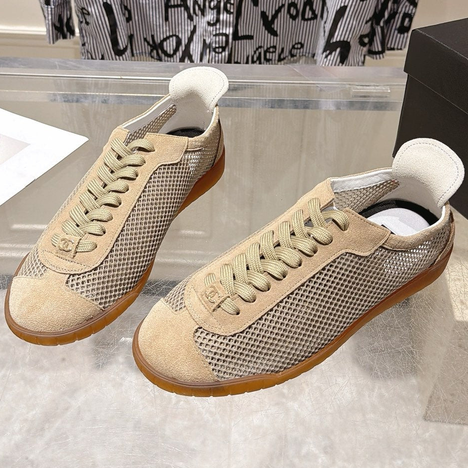 Chanel 2026 Mesh Casual Training Shoes Suede Cowhide 823738