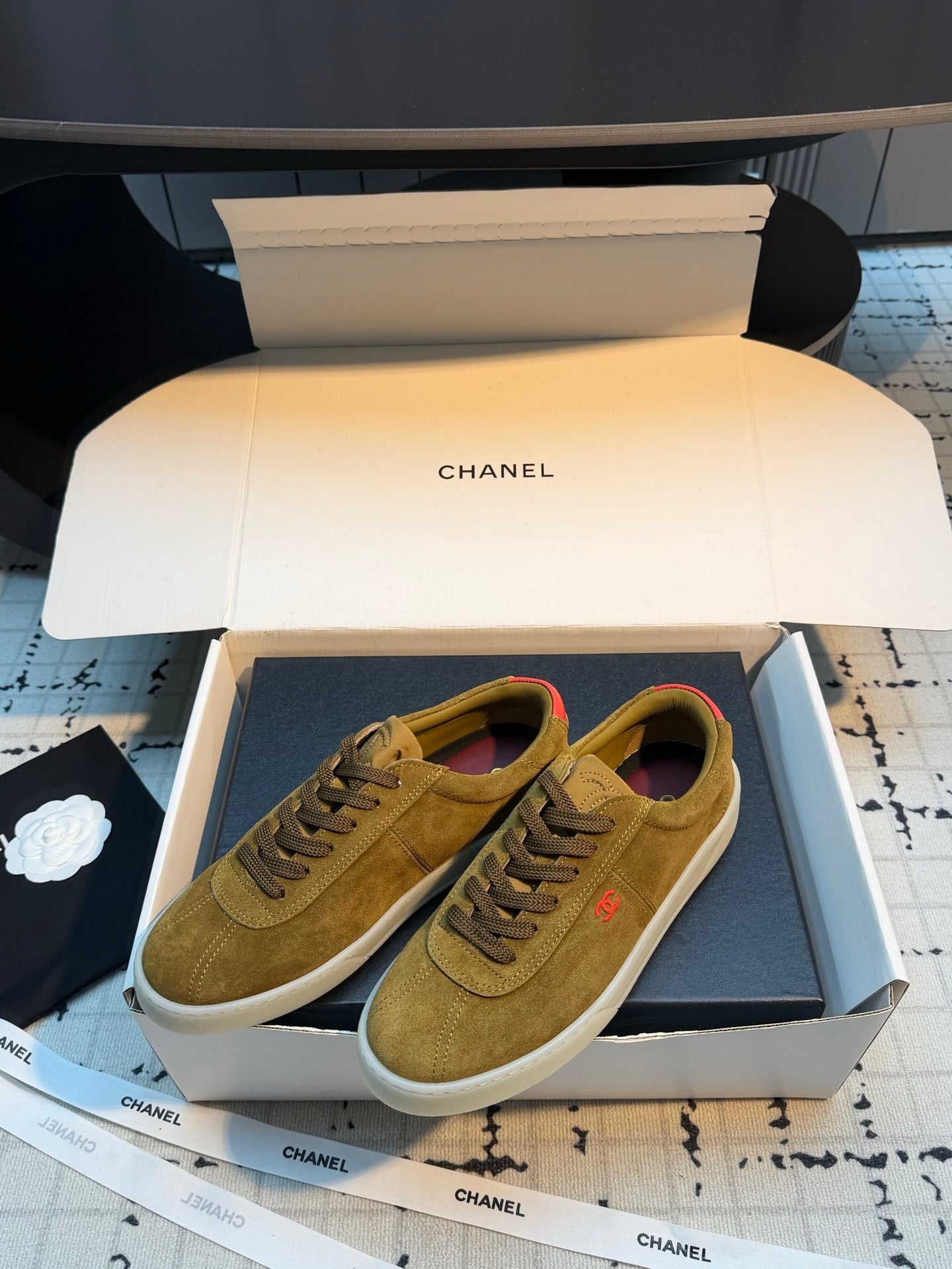 Chanel 2026 Training Sneakers Cow Suede Sheepskin 829180