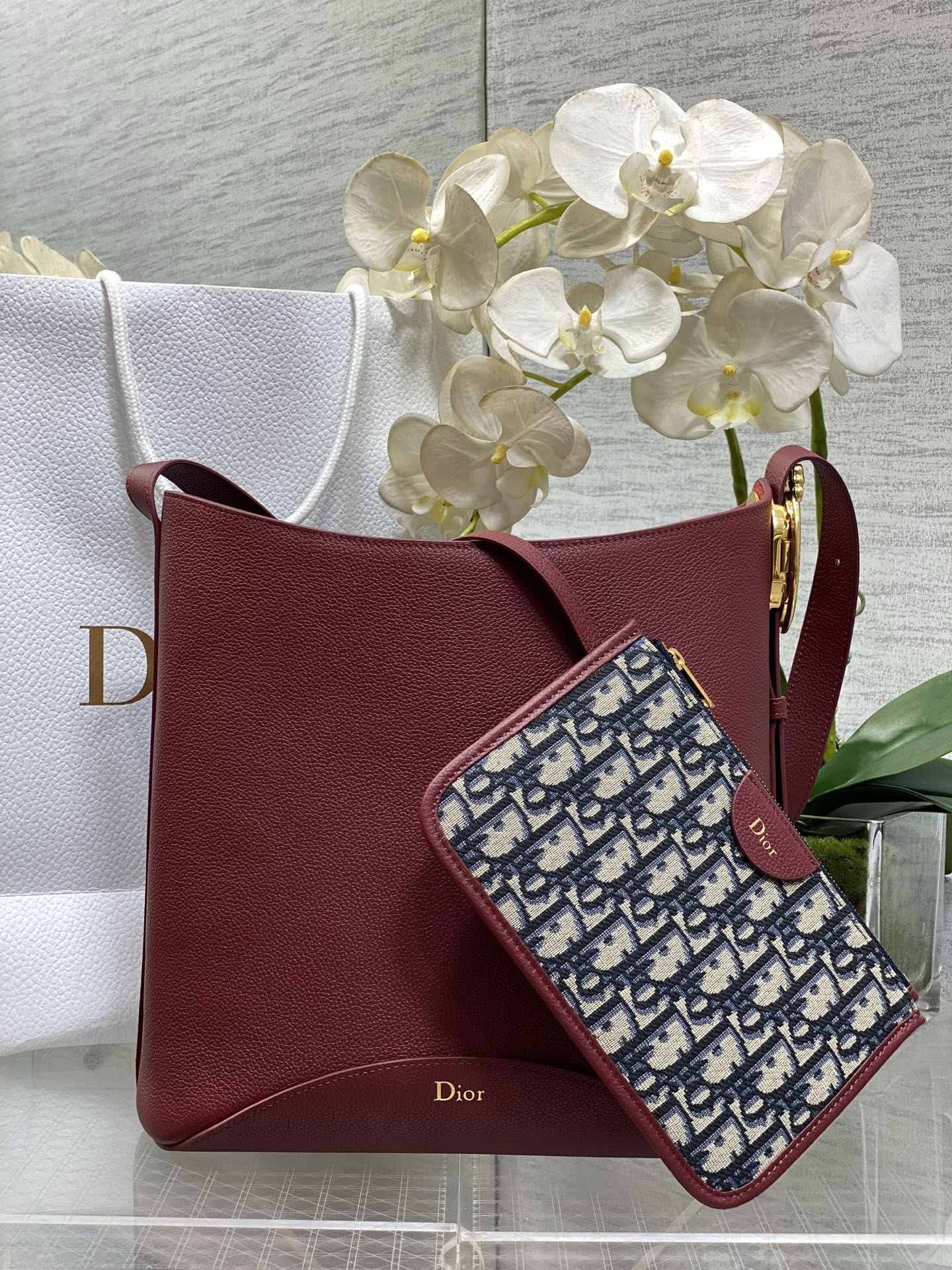 Dior 2026 Medaillon Bucket Bag 26.5cm Grained Cowhide 289070