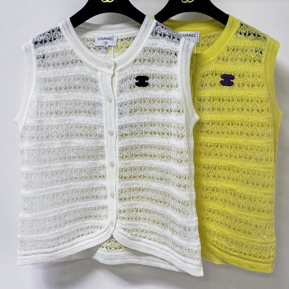 Chanel 2026 Knit Vest Vibrant Wool Laine 454064