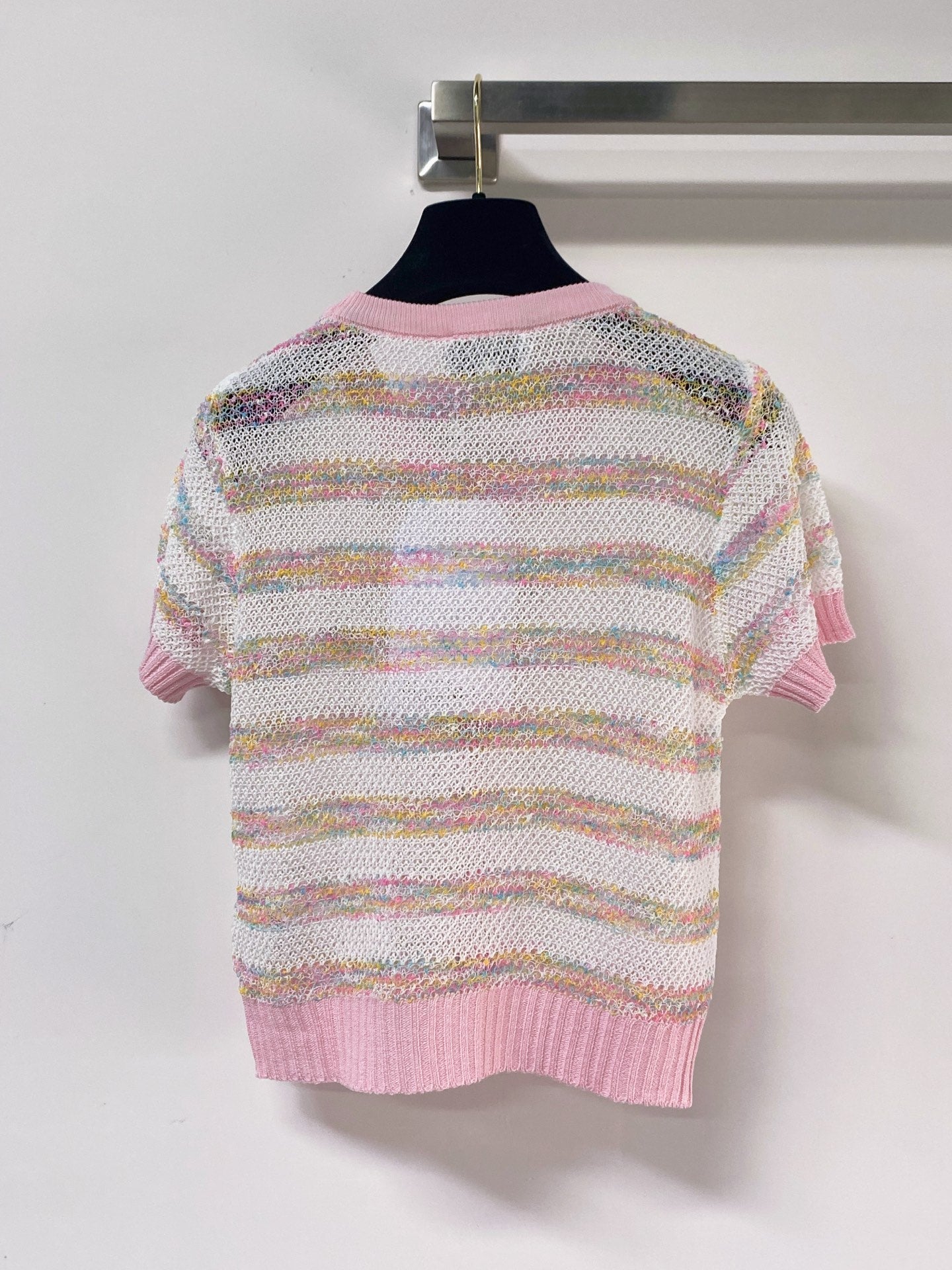 Chanel 2026 Short-Sleeve Knit Cardigan Wool Laine 463563