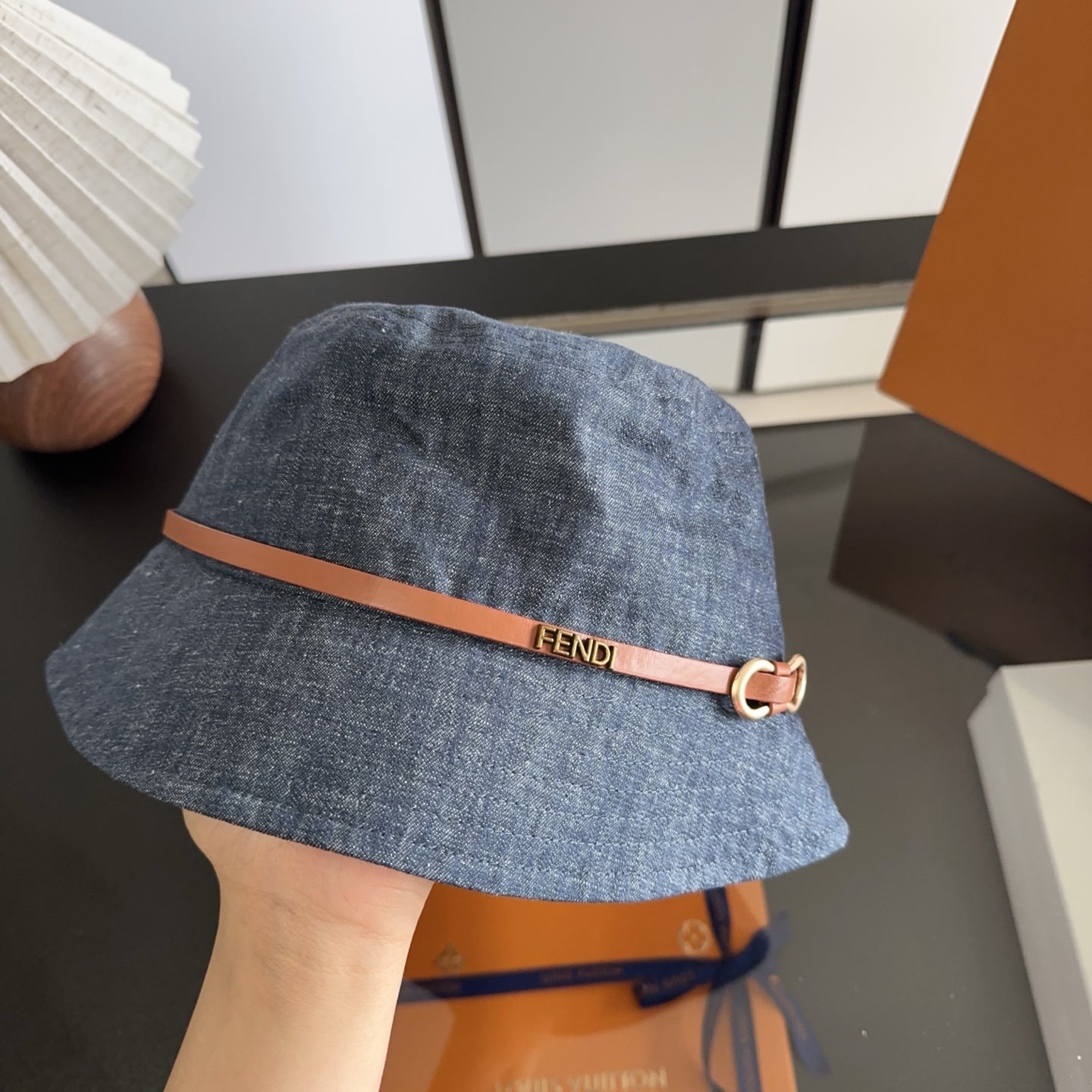 Fendi Denim Bucket Hat 295034