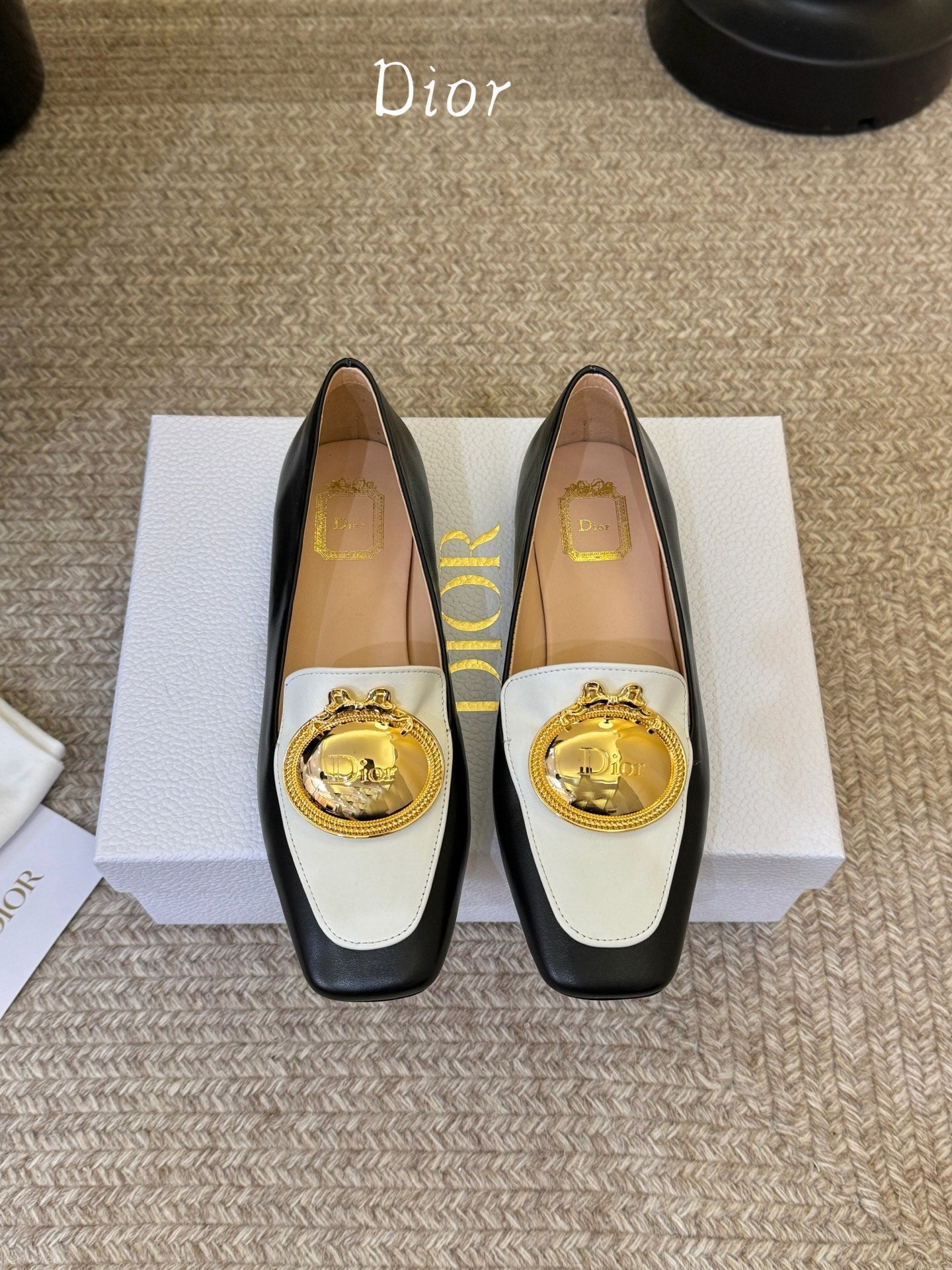 Dior 2026 Medaillon Logo Loafer Cowhide 884816