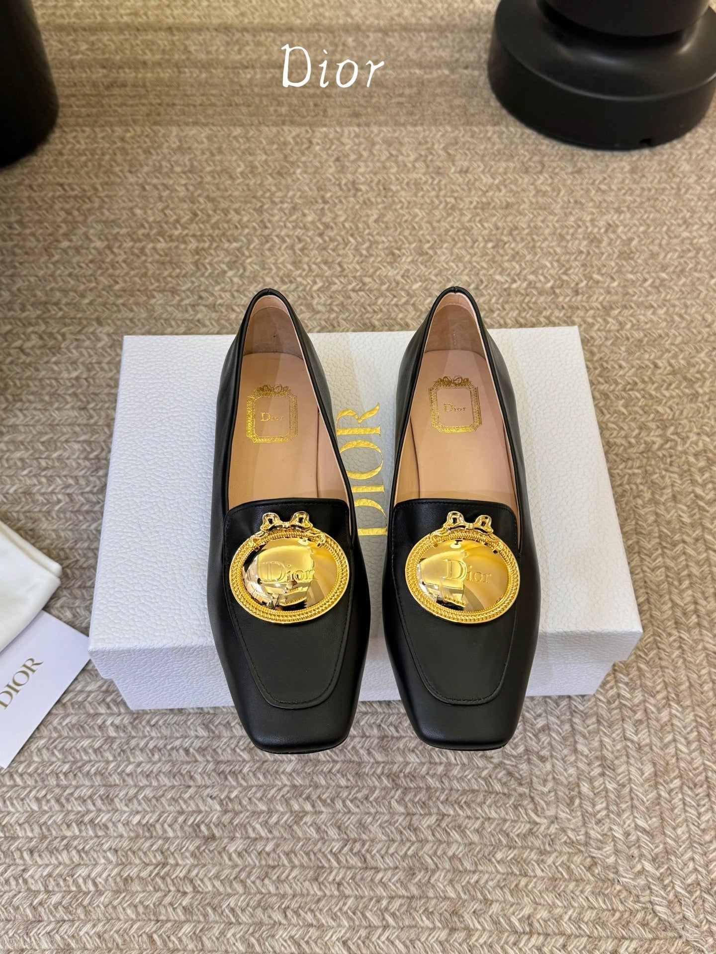Dior 2026 Medaillon Logo Loafer Cowhide 884816