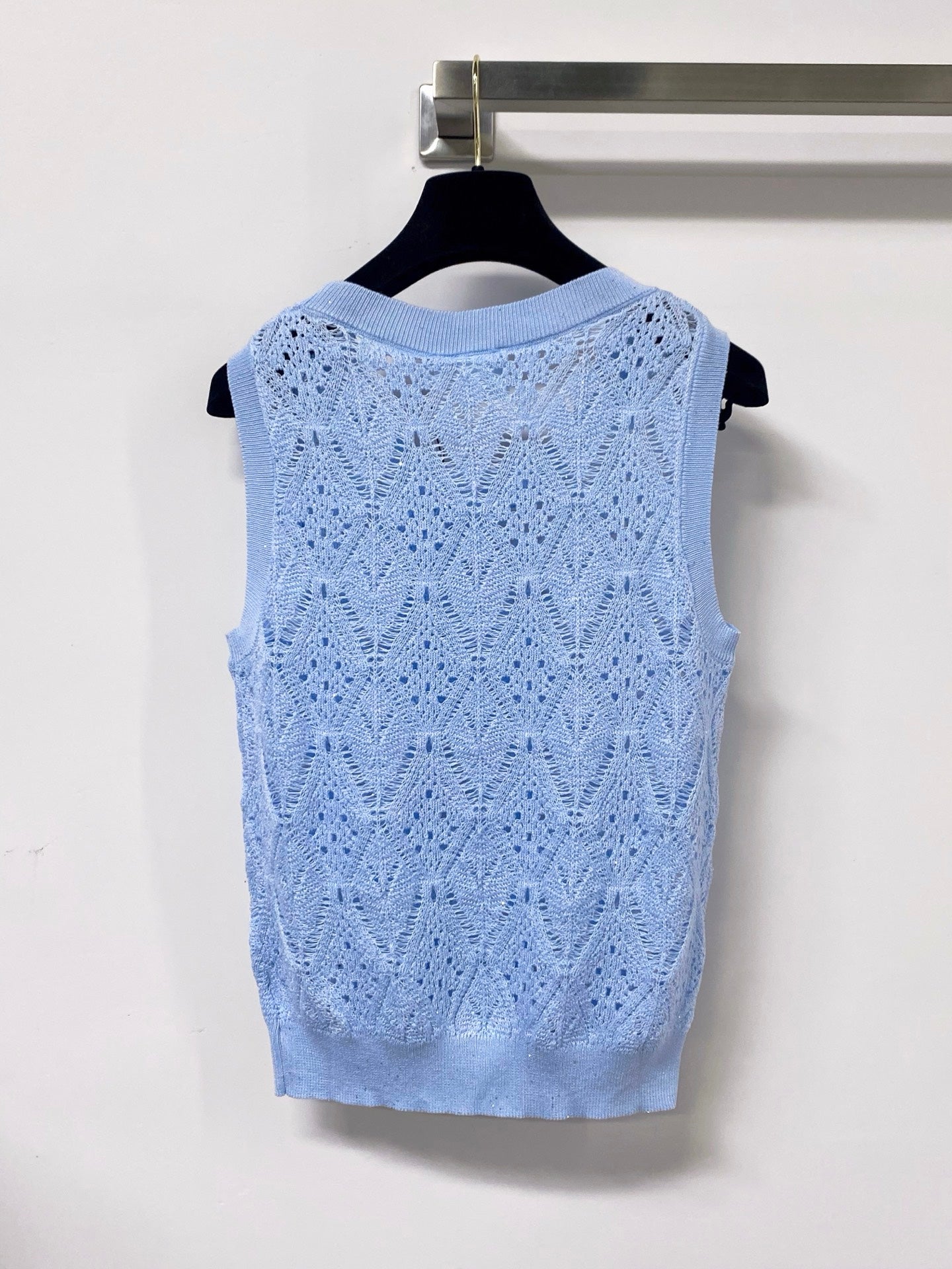 Dior 2026 Knit Vest Decorative Bow Pattern Cotton 479899
