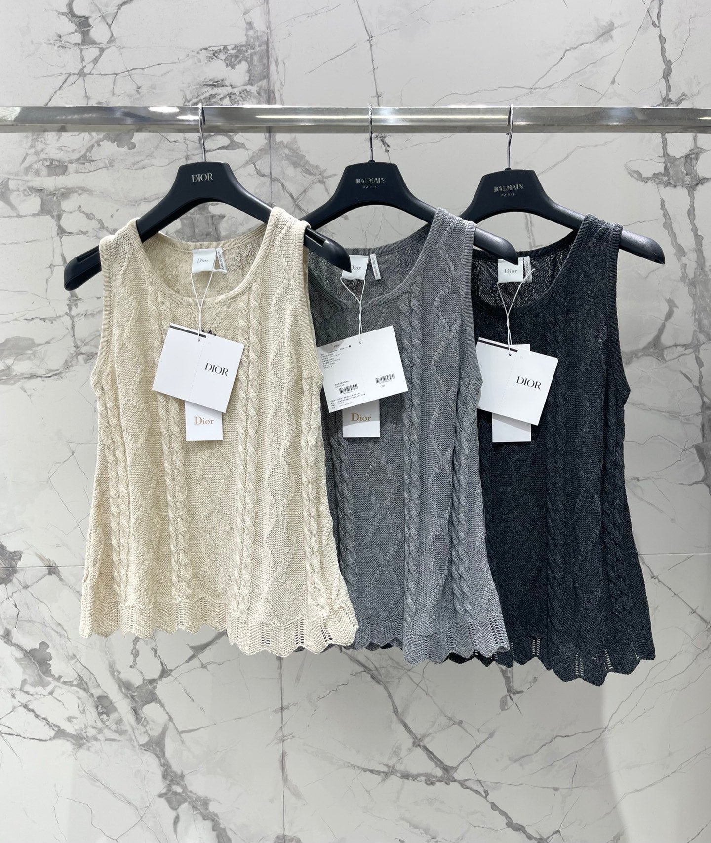 Dior 2026 Knitted Sleeveless Vest Cotton 482685