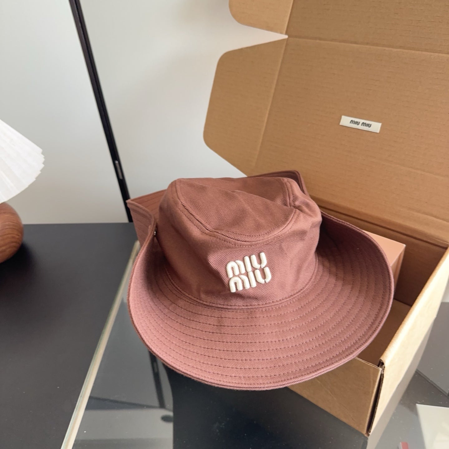 Miumiu Drill Hat 299646
