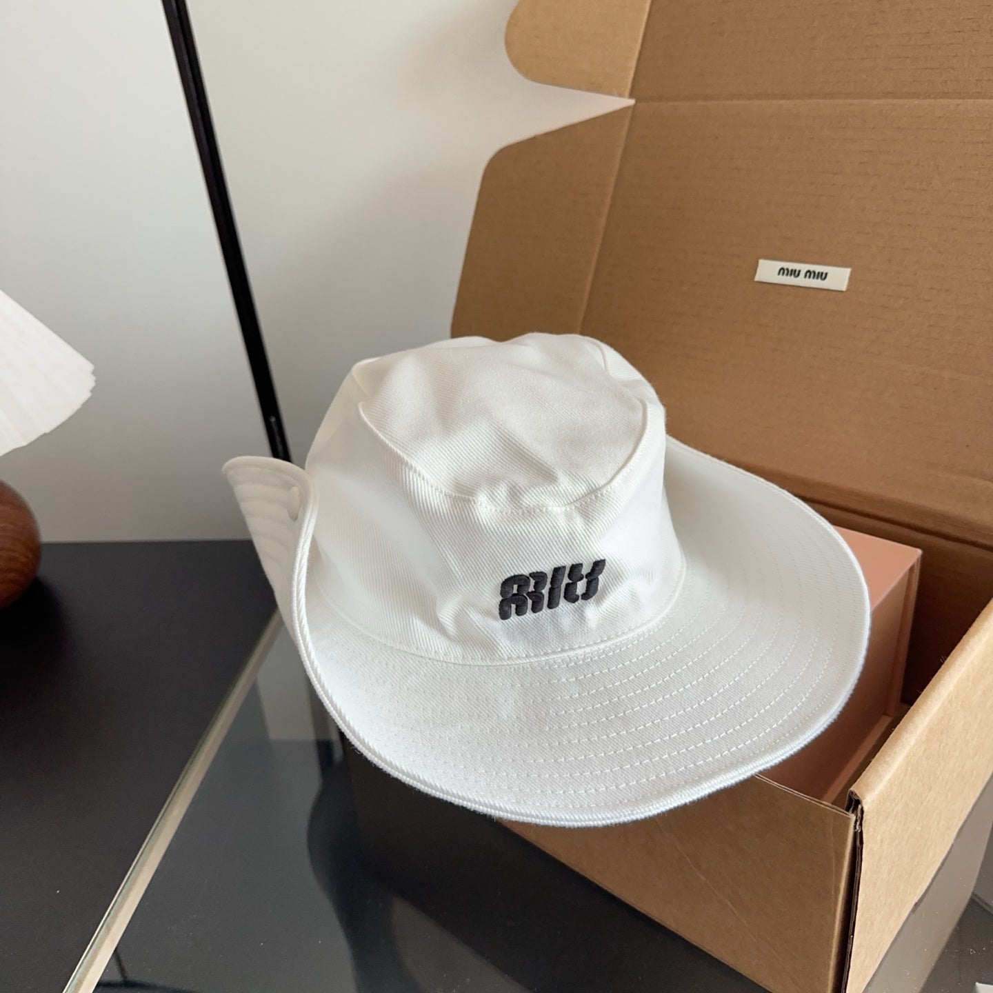 Miumiu Drill Hat 299646
