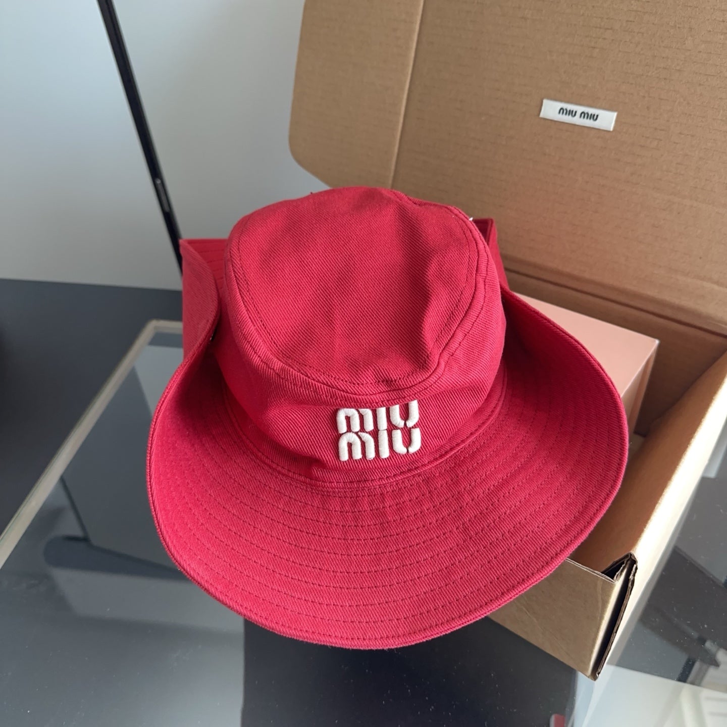 Miumiu Drill Hat 299646