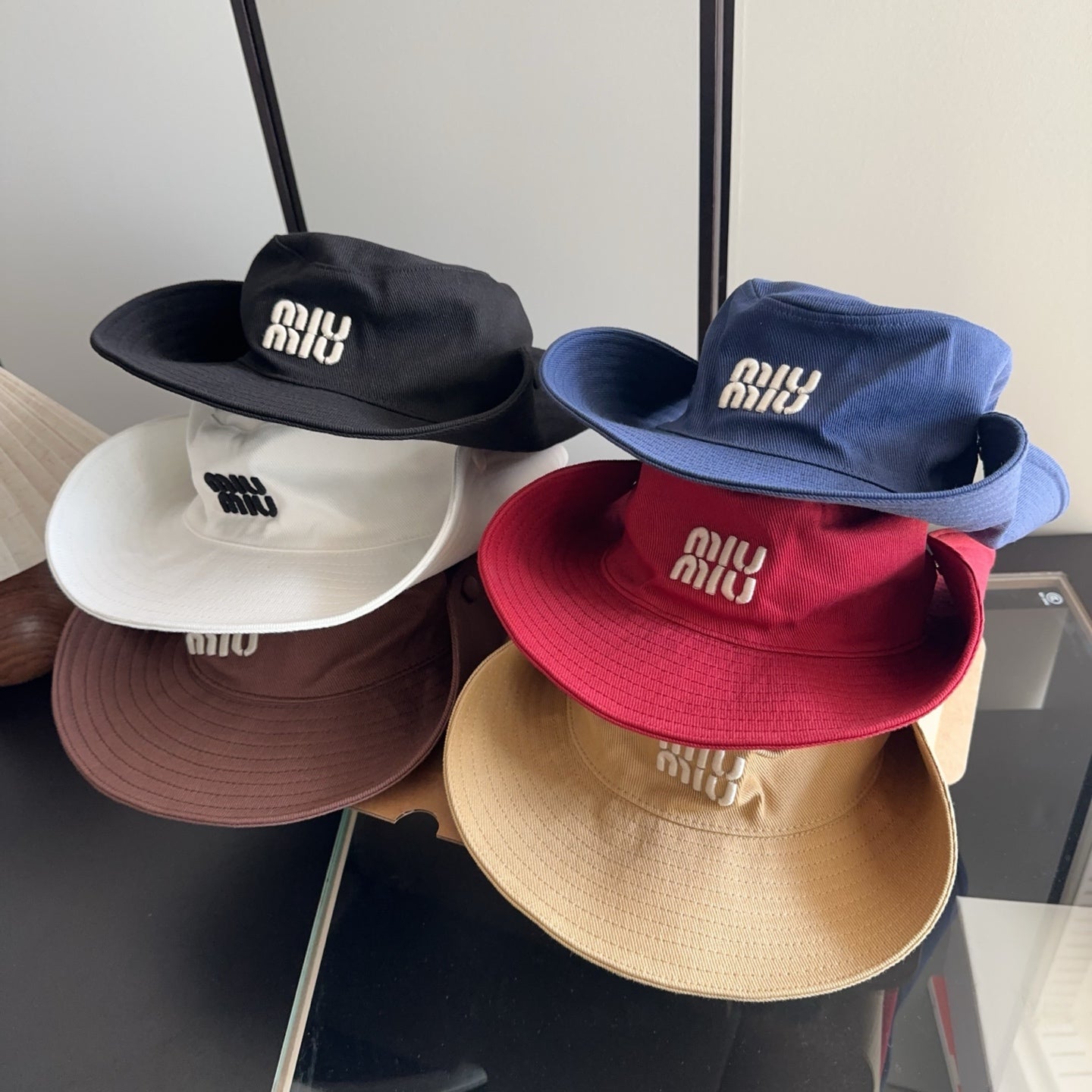 Miumiu Drill Hat 299646