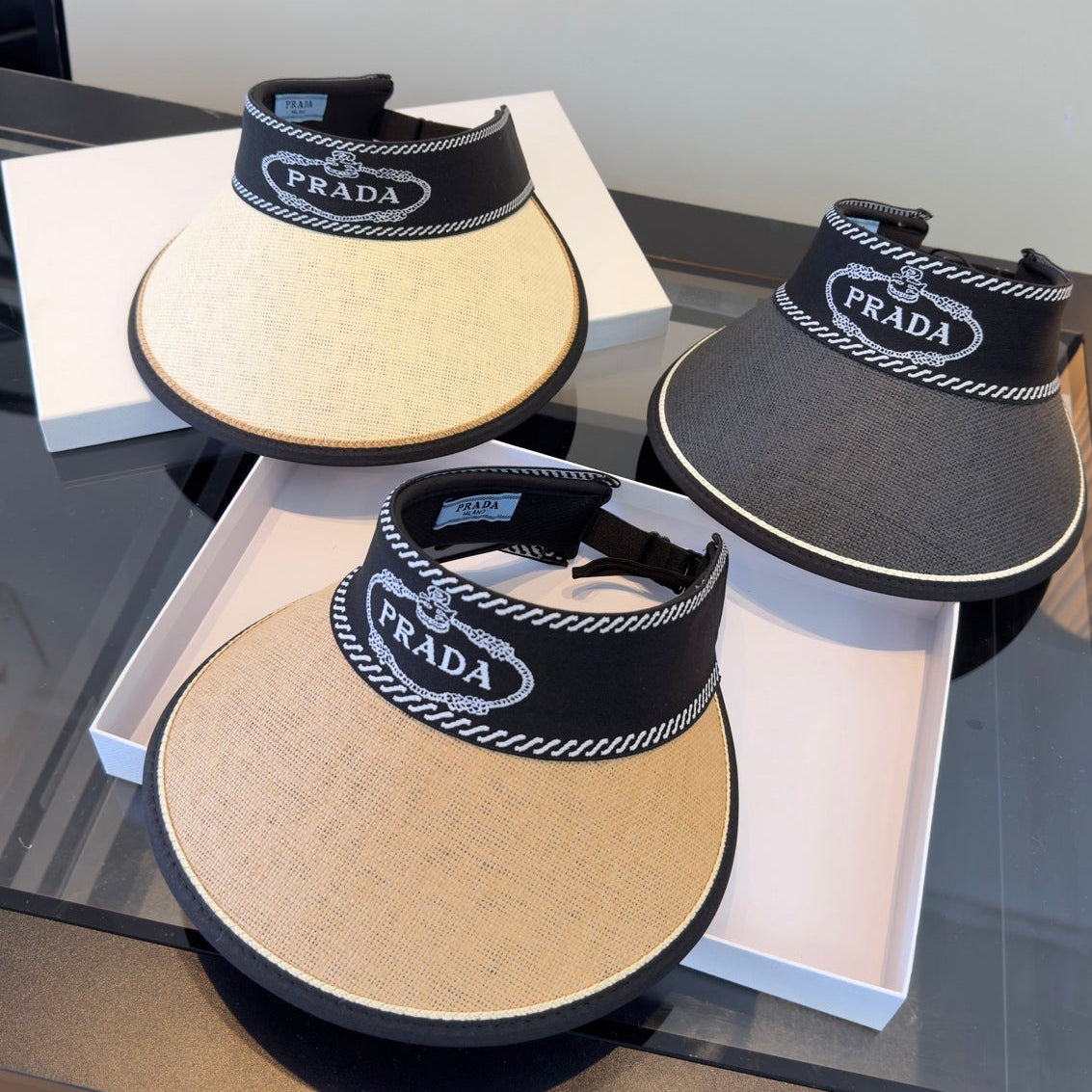 Prada Headband Visor Hat 299799