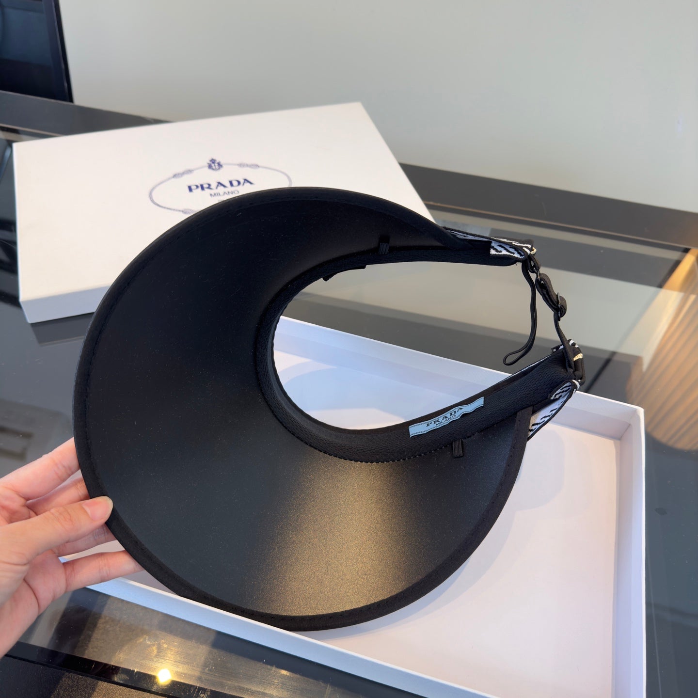Prada Headband Visor Hat 299799
