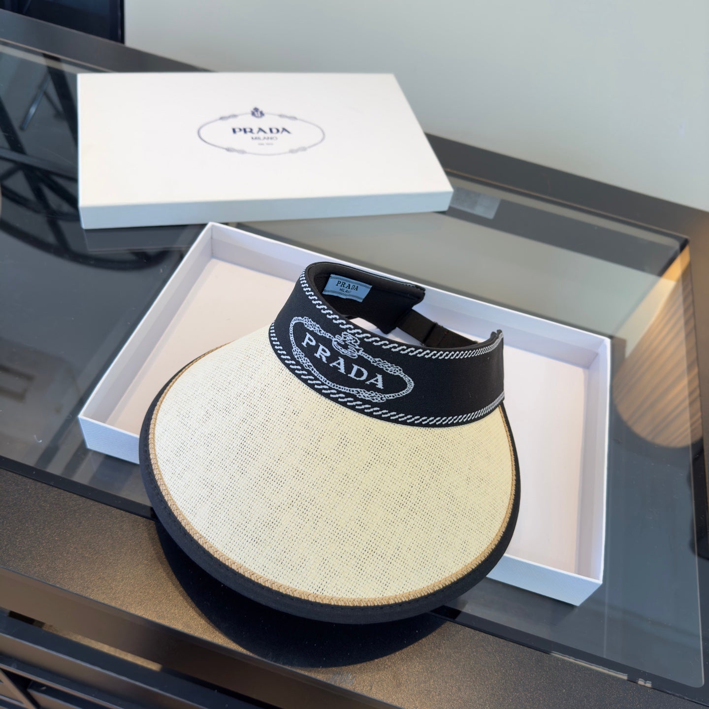 Prada Headband Visor Hat 299799