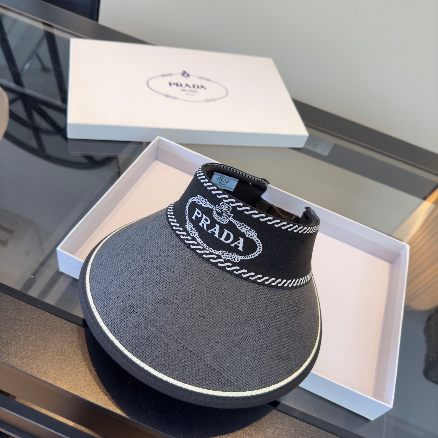 Prada Headband Visor Hat 299799