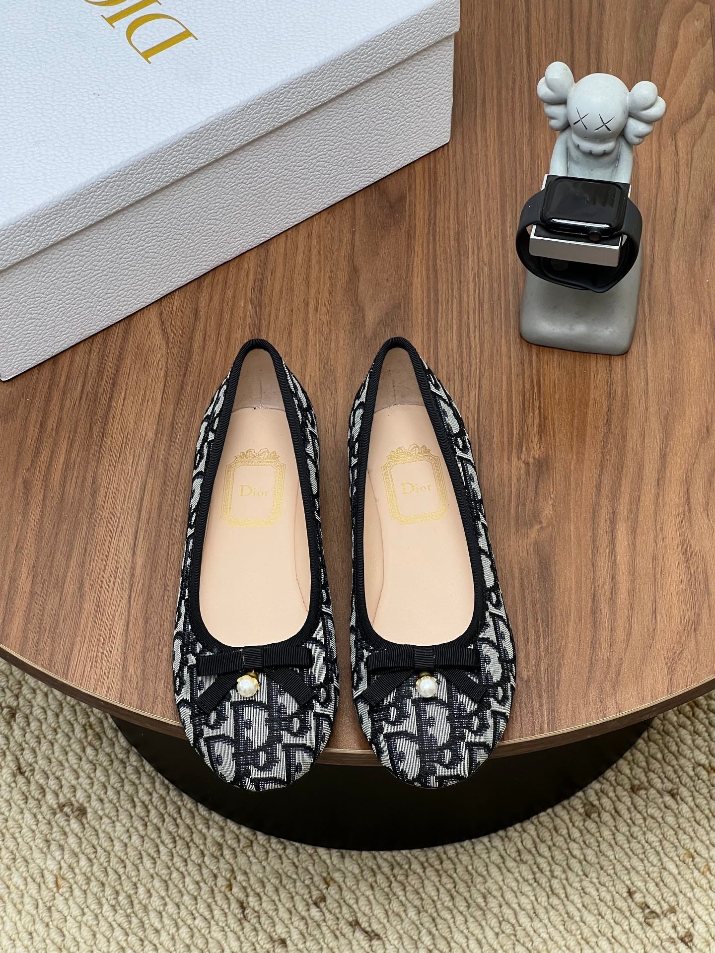 Dior 2026 Oblique Ballet Flat Fabric Cowhide 846595