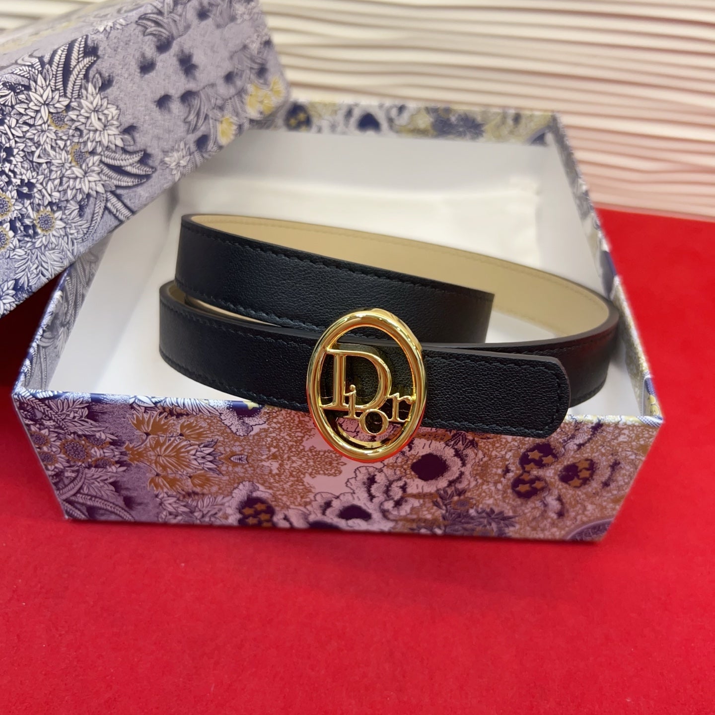 Dior 2026 Reversible Leather Belt 2.0cm Smooth Calfskin