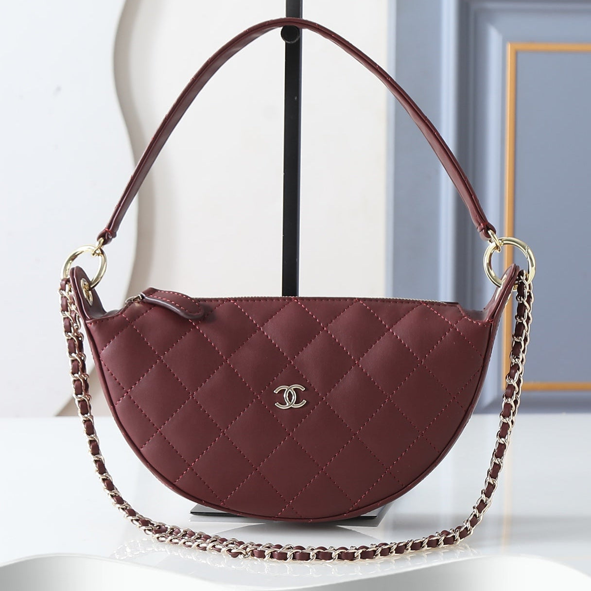 Chanel 2026 Chain Clutch 22cm Demin And Calfskin