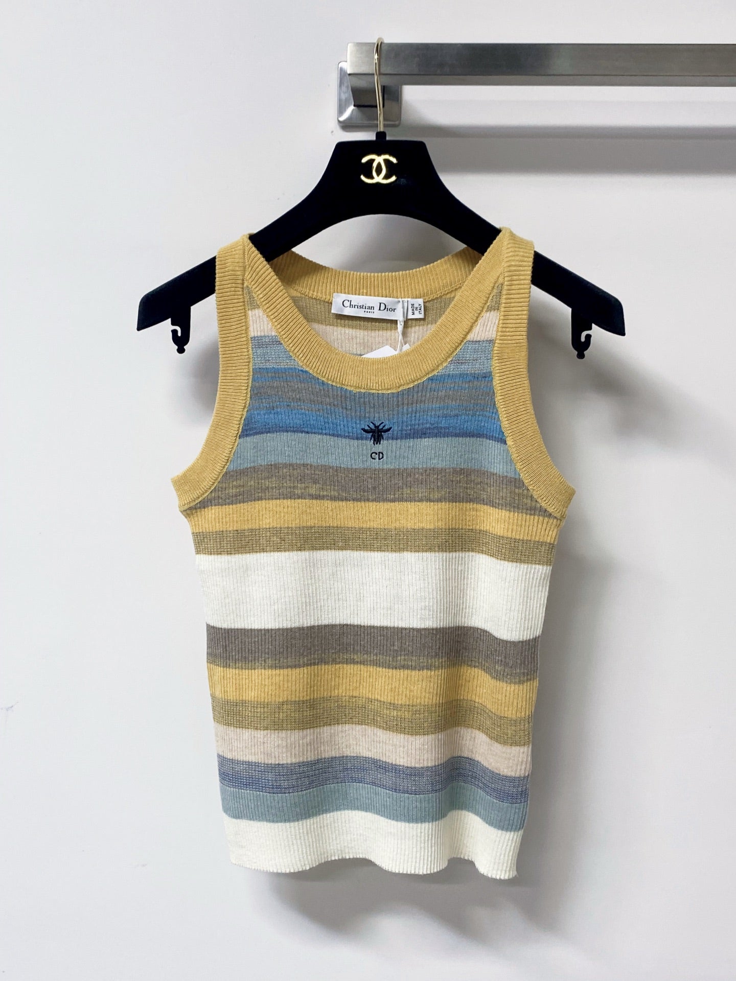 Dior 2026 Multicolor Vest Wool Cotton 529388