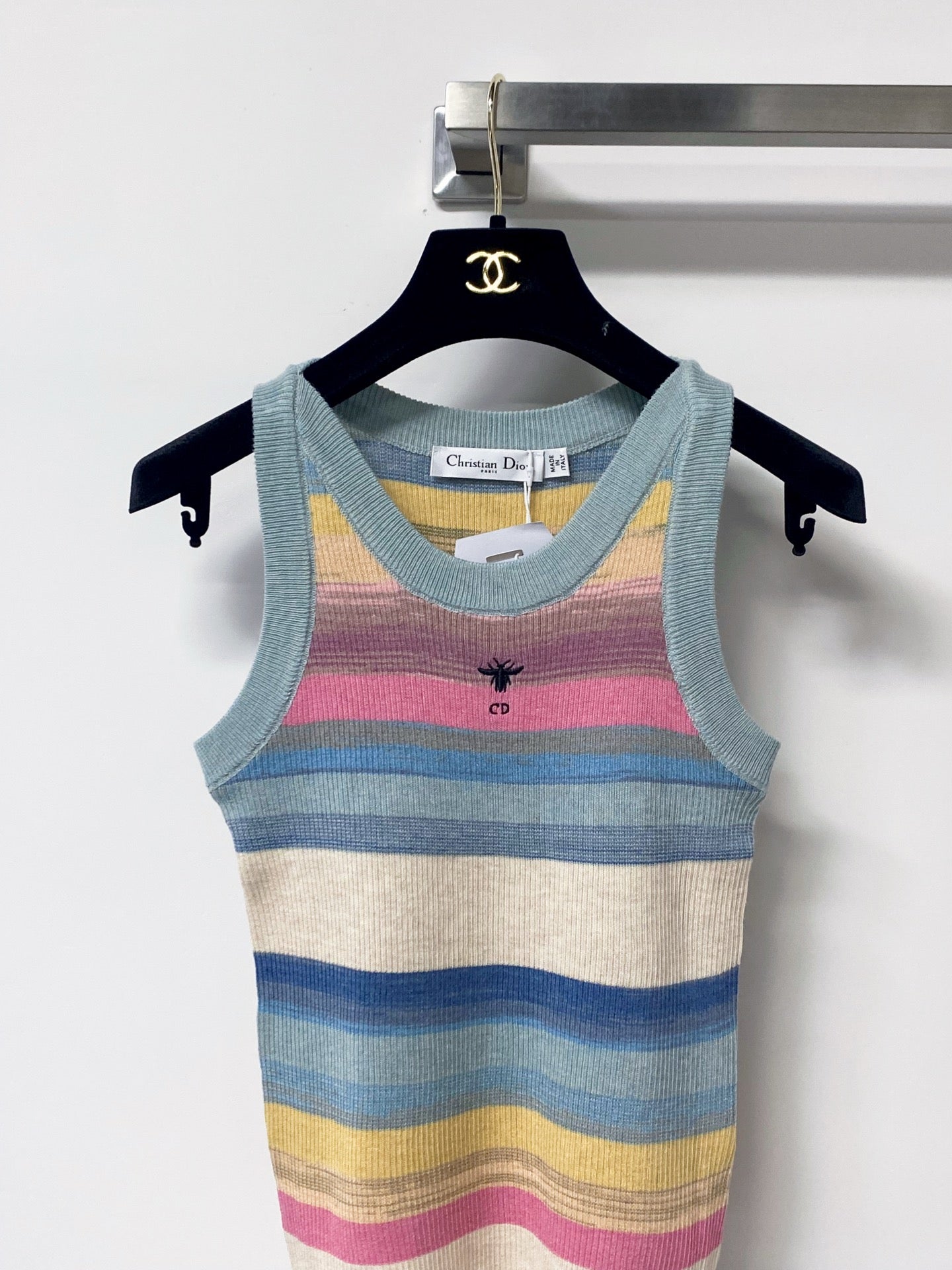 Dior 2026 Multicolor Vest Wool Cotton 529388