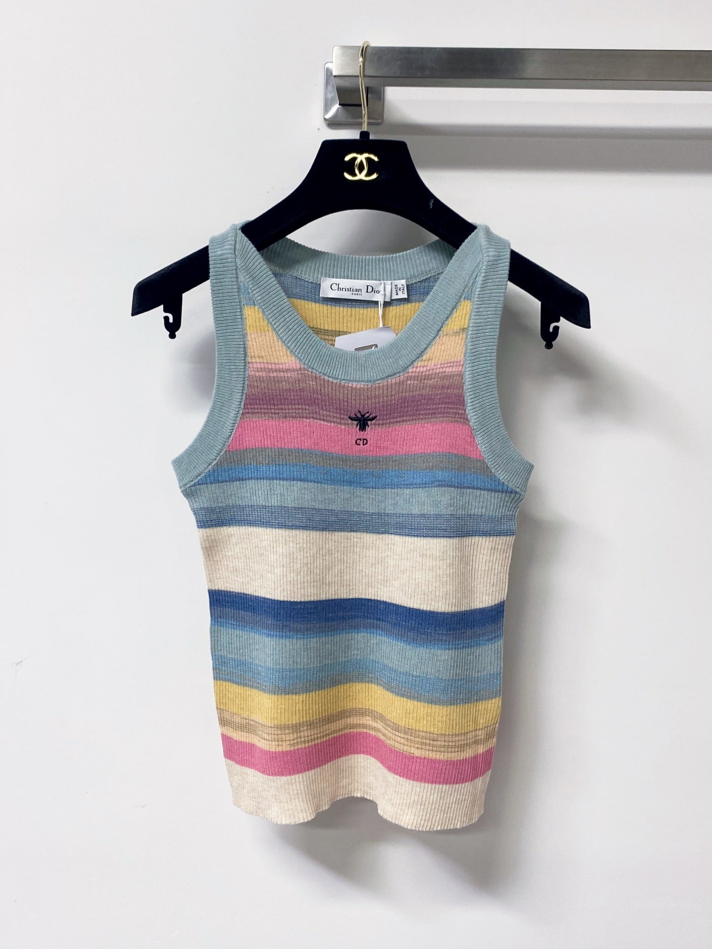 Dior 2026 Multicolor Vest Wool Cotton 529388