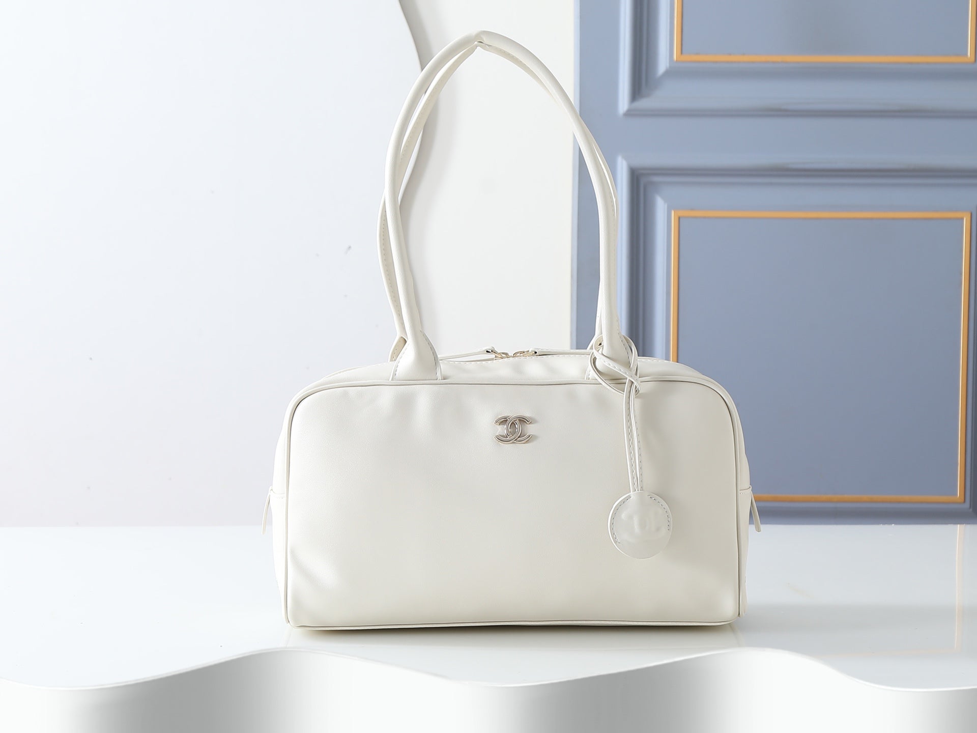 Chanel 2026 Large Bowling Bag 35.5cm Suede And Calfskin