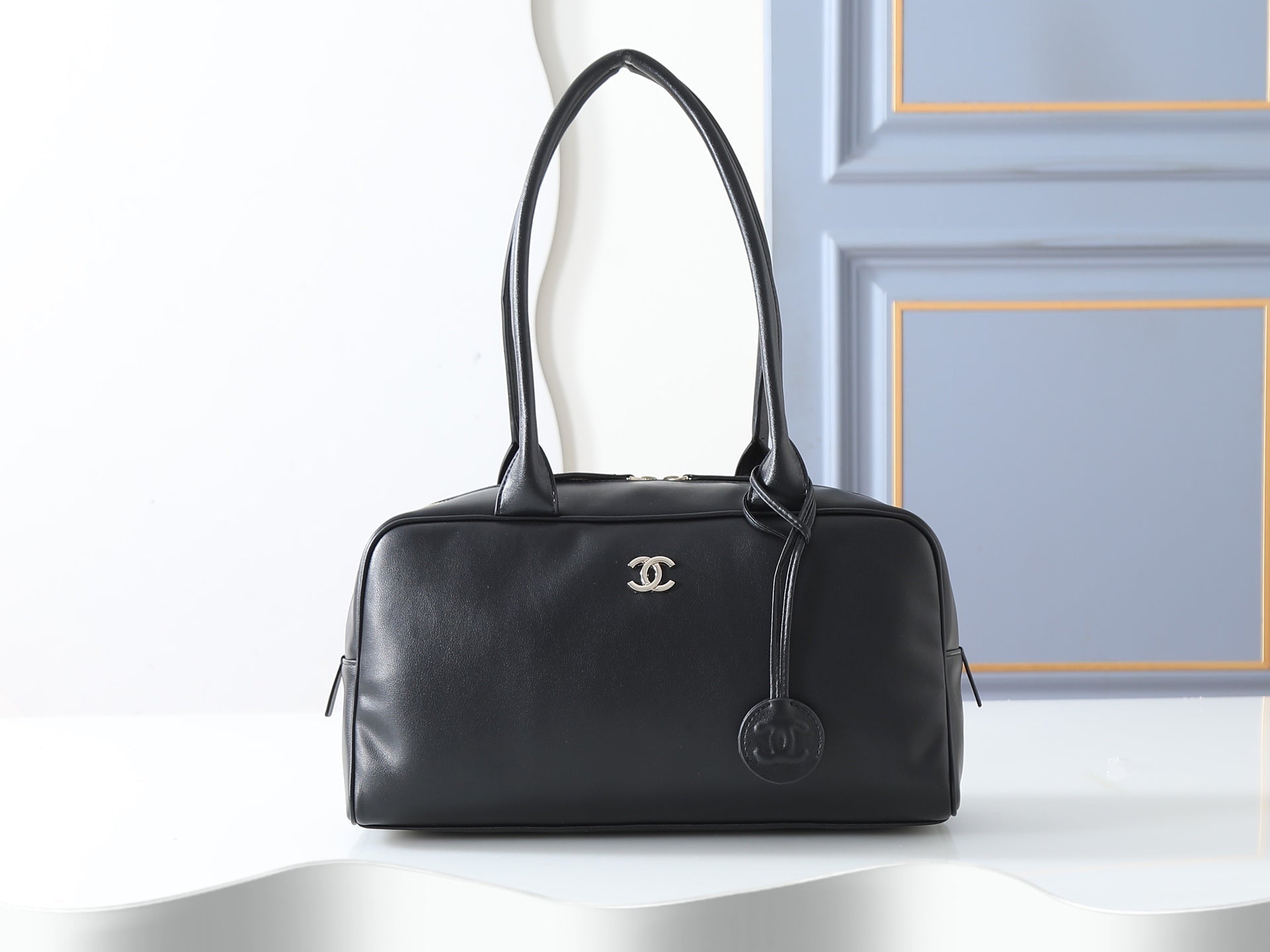 Chanel 2026 Large Bowling Bag 35.5cm Suede And Calfskin