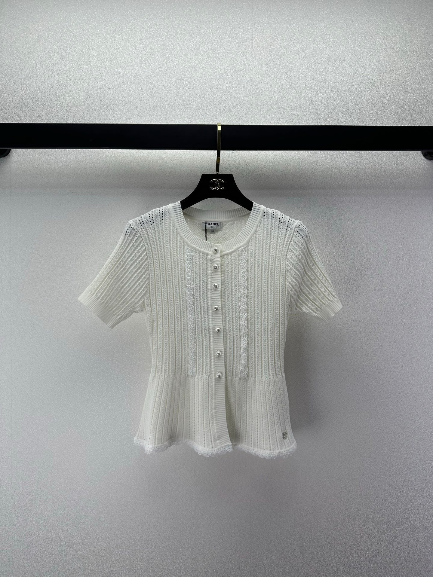 Chanel 2026 Short-sleeve Top Cotton 395474