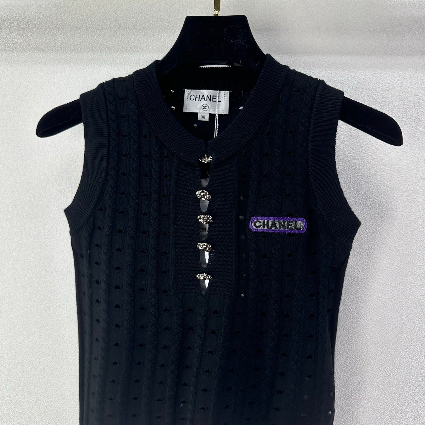 Chanel 2026 Cardigan Vest Wool Cashmere 395563