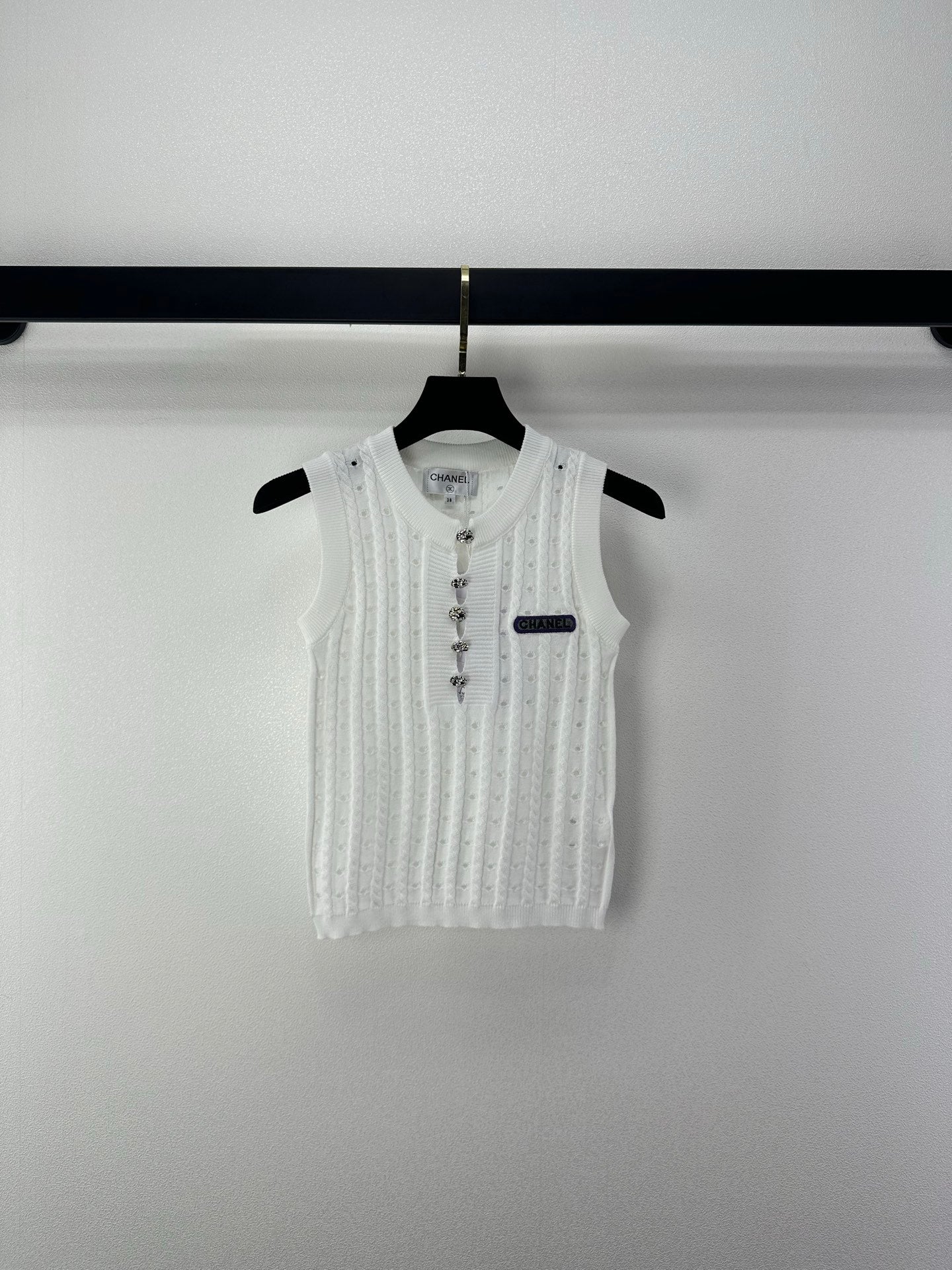 Chanel 2026 Cardigan Vest Wool Cashmere 395563