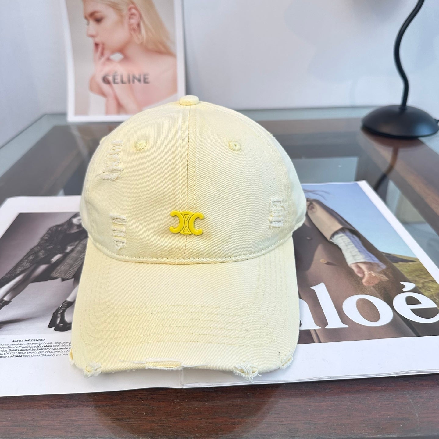 Chanel Distressed Baseball Cap 343468