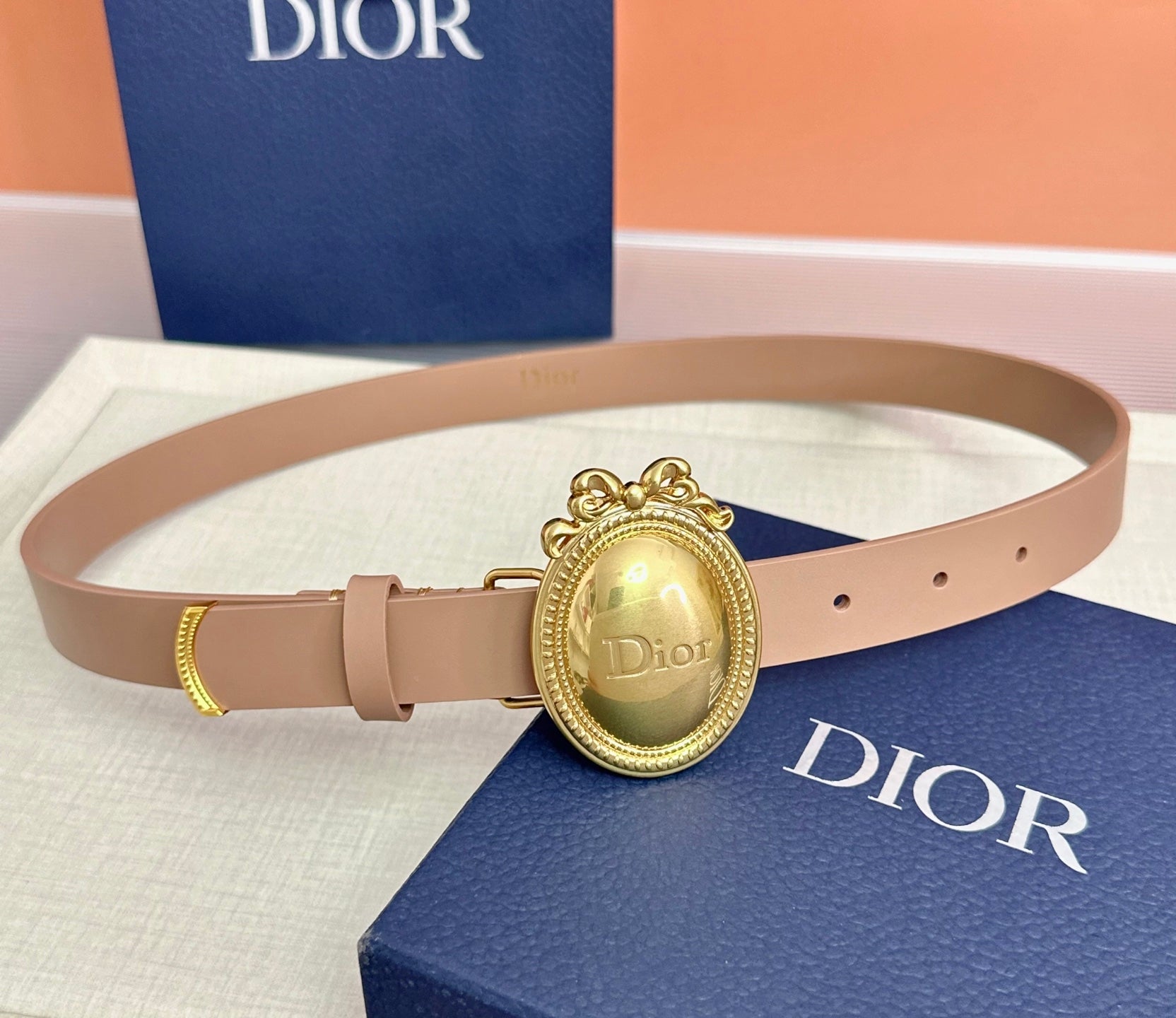 Dior Médaillon Belt 25mm Smooth Calfskin