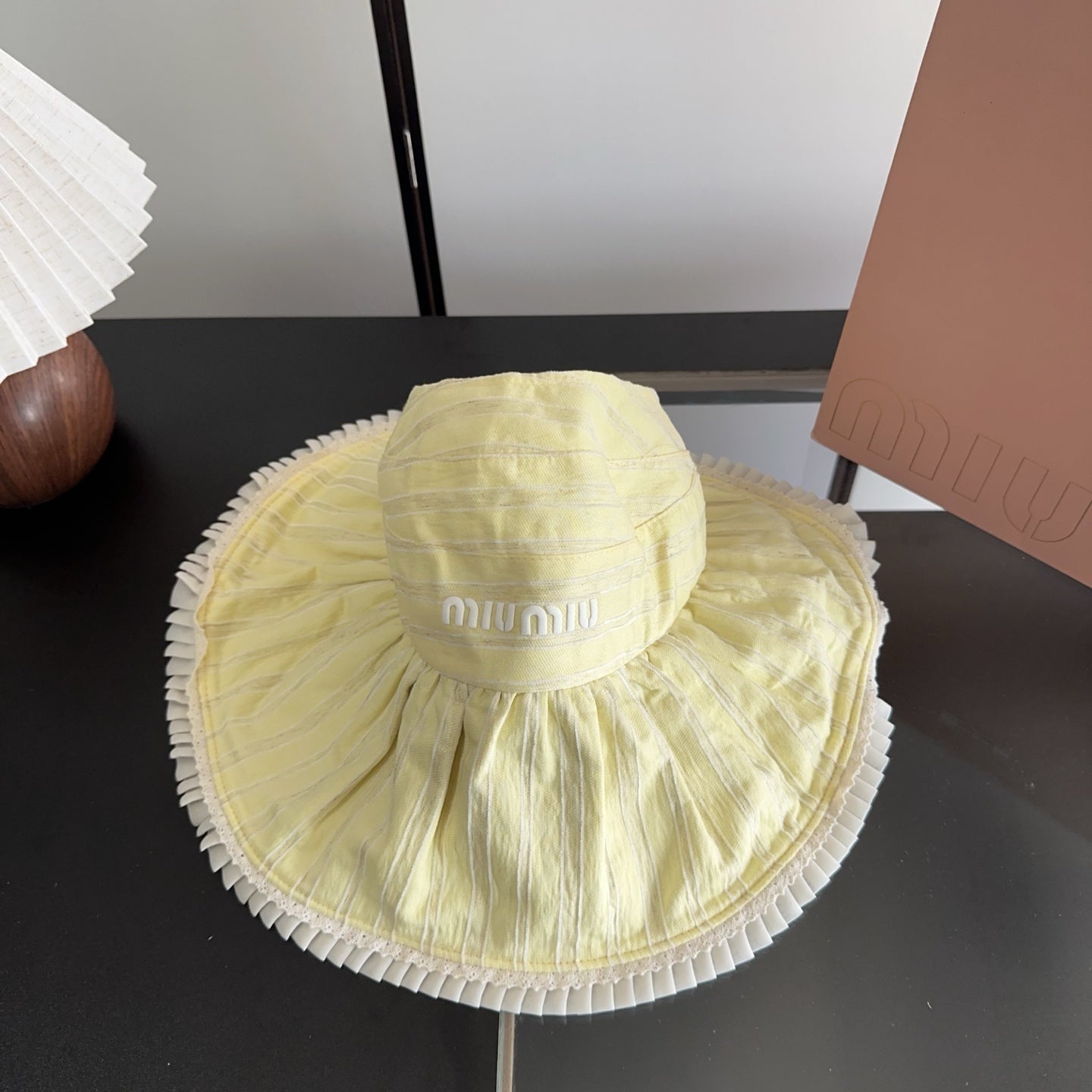 Miumiu Lace Hat Cotton 343600